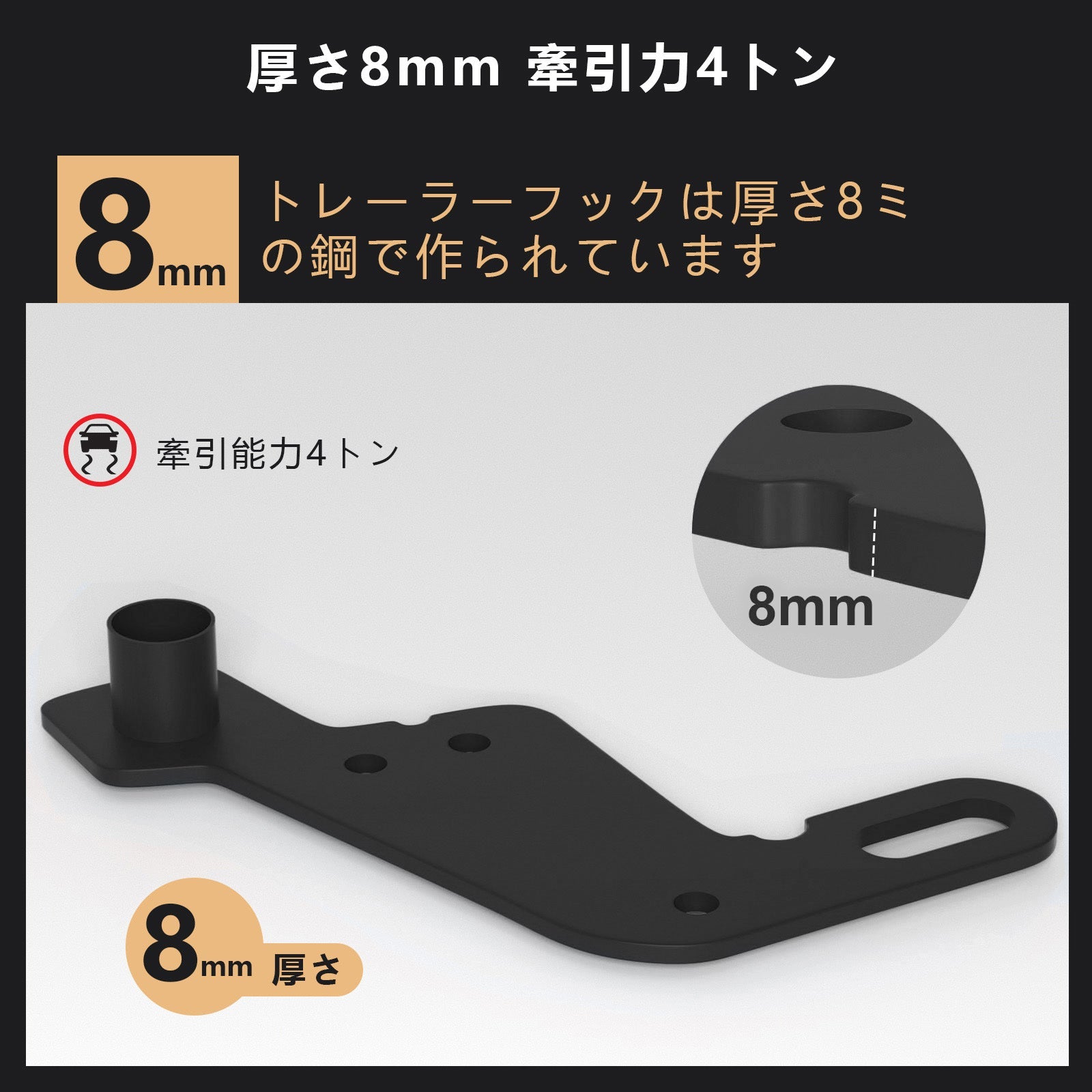 Ennen vasemmalle etumatkaa Hitch Suzuki Jimny JB64W JB74 2019-2023