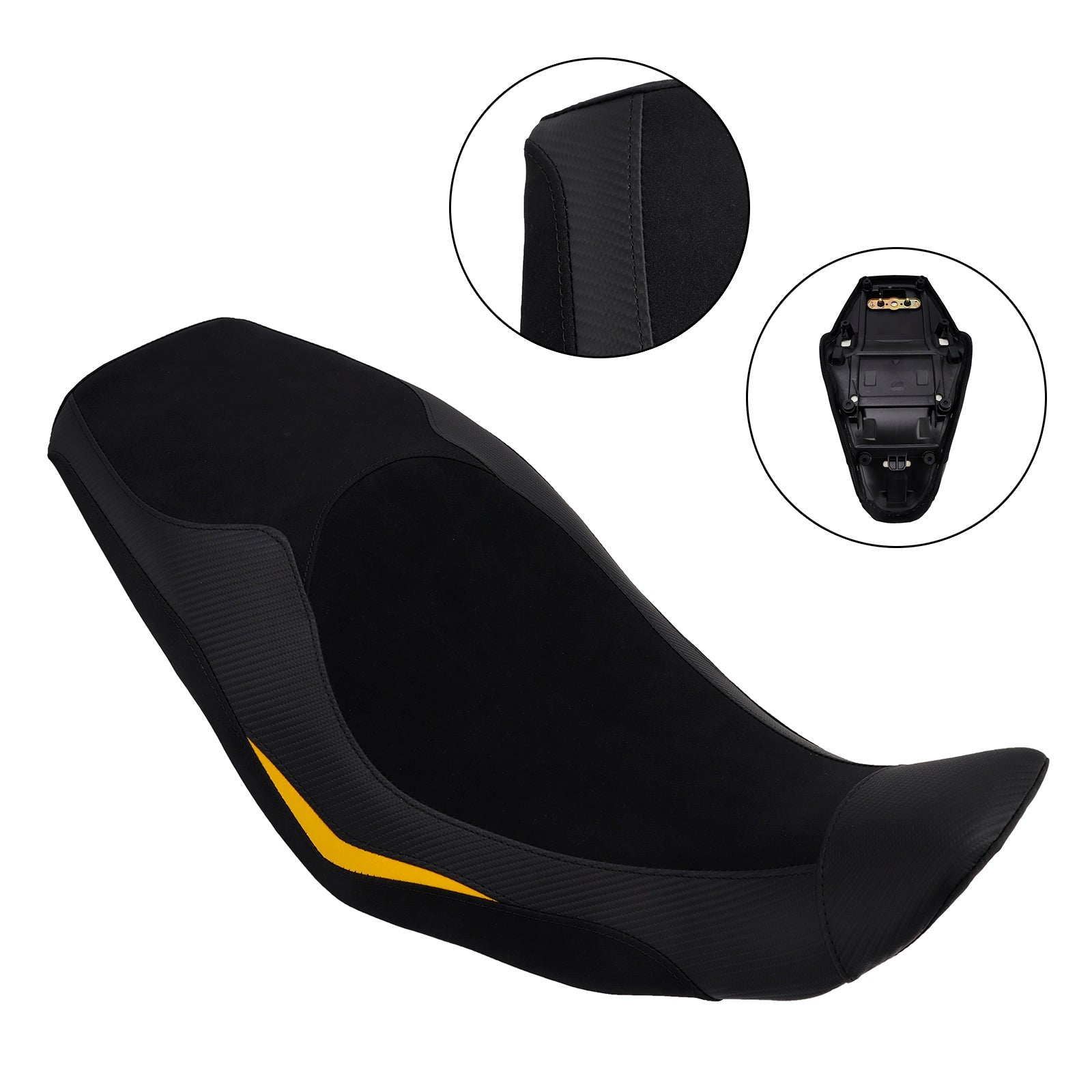 Selle passager avant/arrière pour V-Strom 800 DL800 (2024-2025) - Coussin inférieur rouge/noir