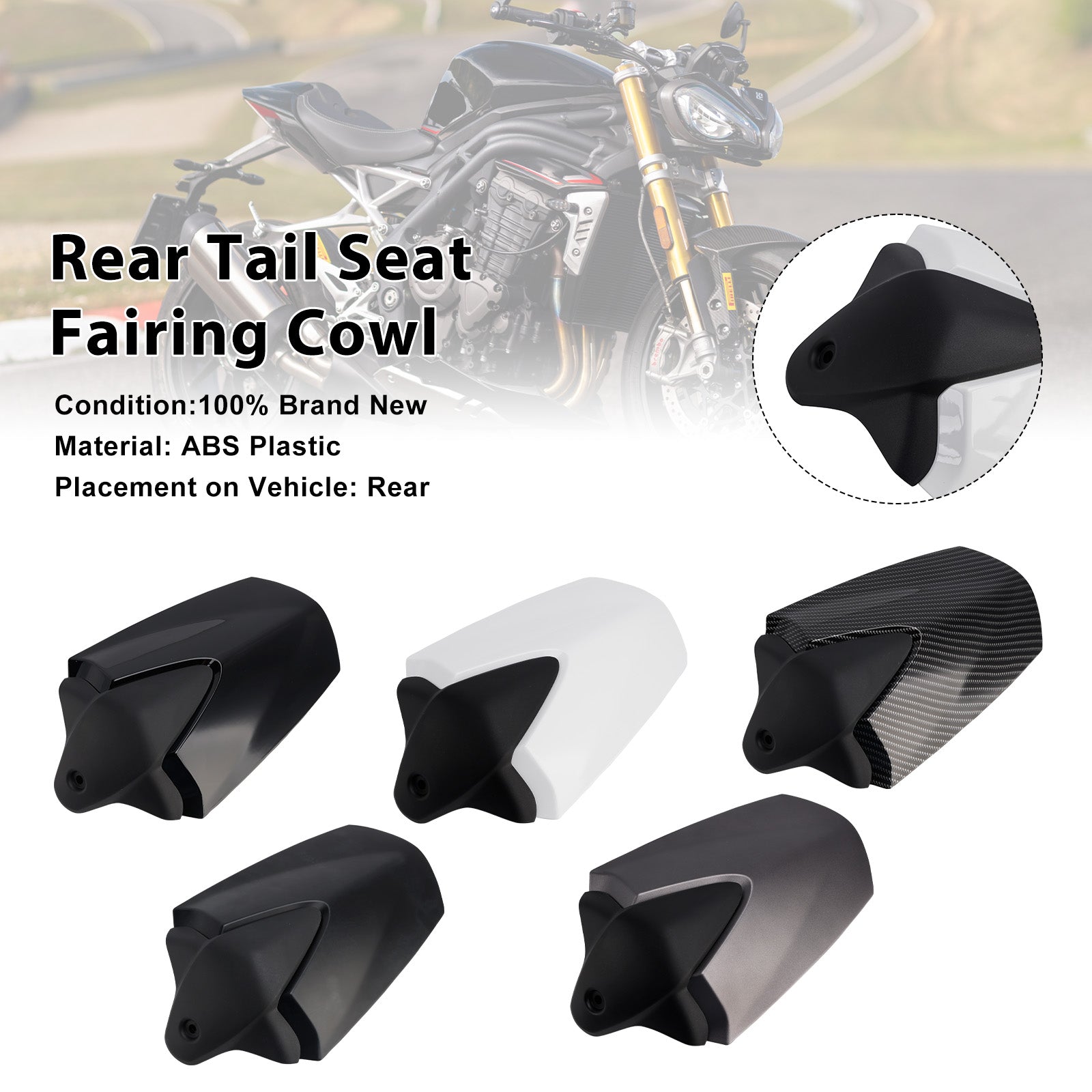 Carénage arrière de selle pour Speed Triple 1200 RS (2021-2024)
