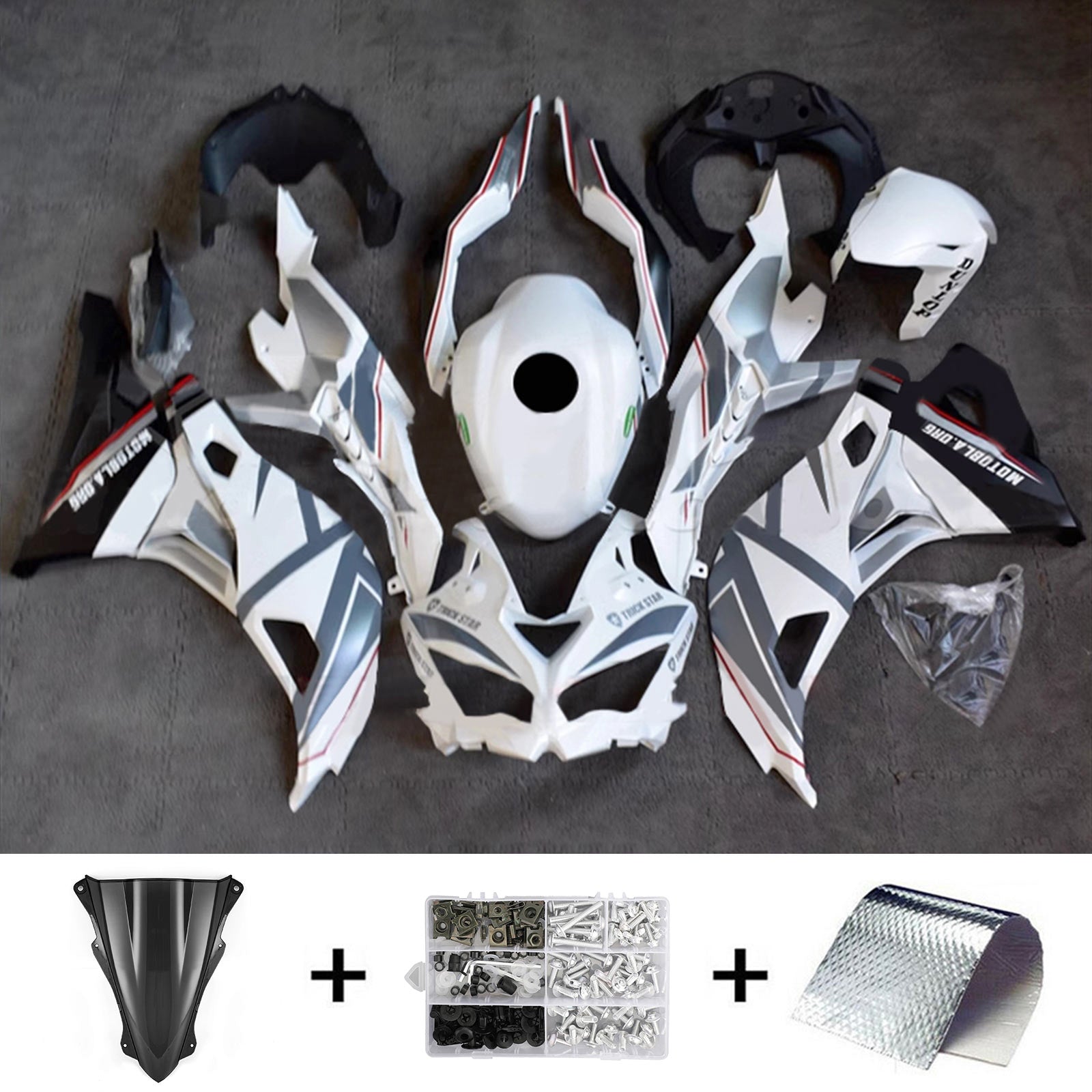 Kit carena iniezione Kawasaki Ninja ZX-25R ZX-4R ZX-4RR 2019-2024