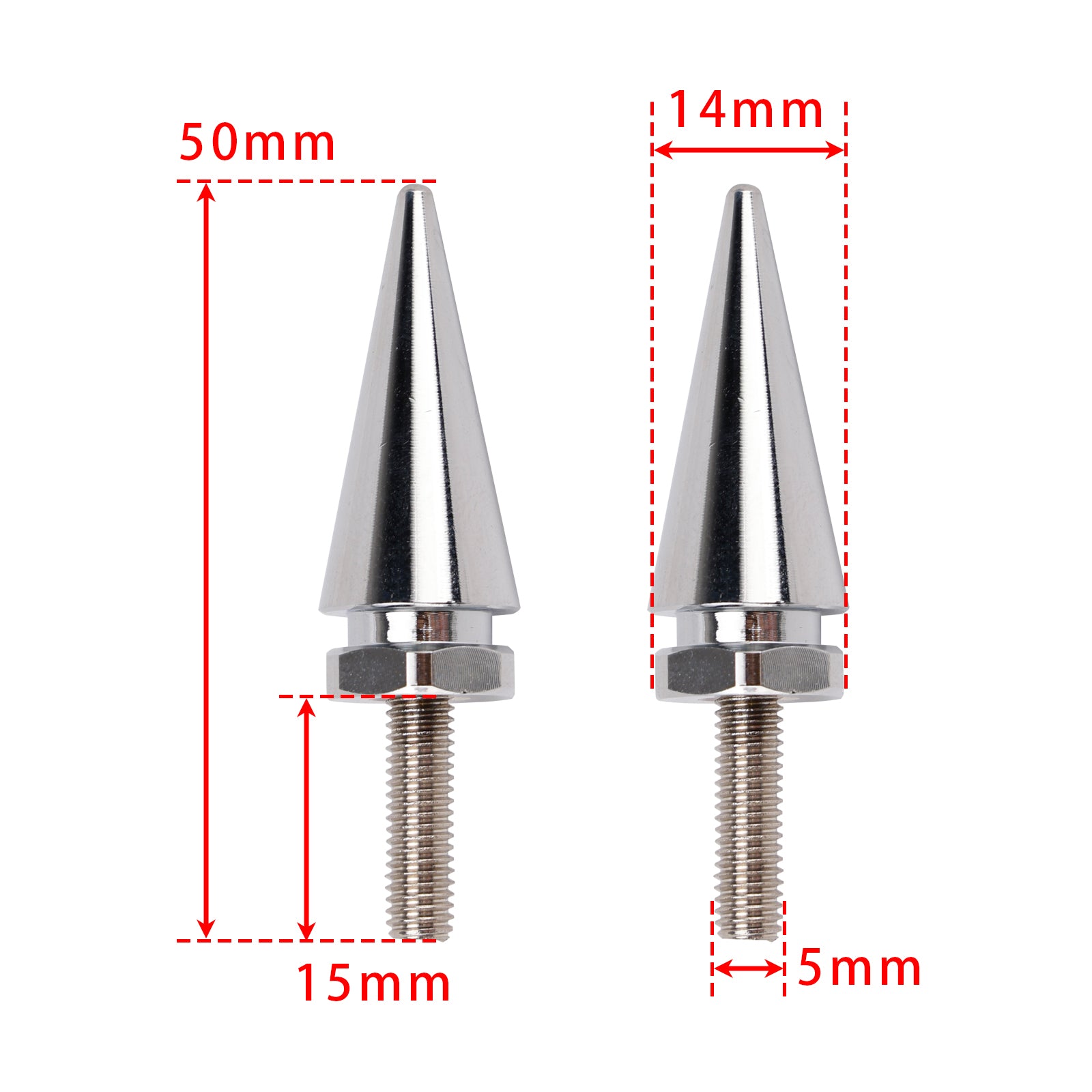 4 Stuks Zilver Spiked Voorruit Kuip Bouten Voor Touring Road Glide 2015-2025