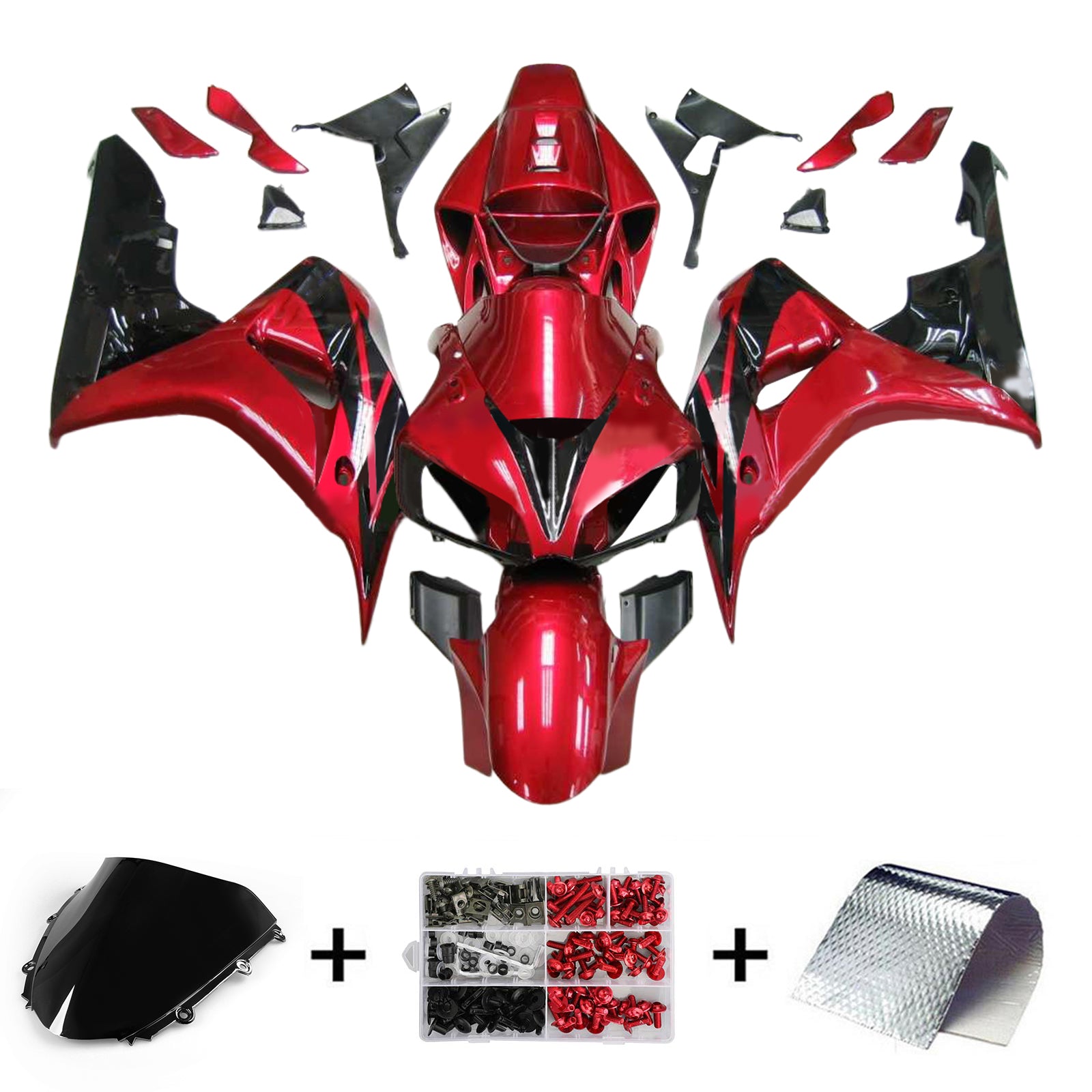 Kit de carénage par injection, carrosserie en plastique ABS pour Honda CBR1000RR 2006-2007