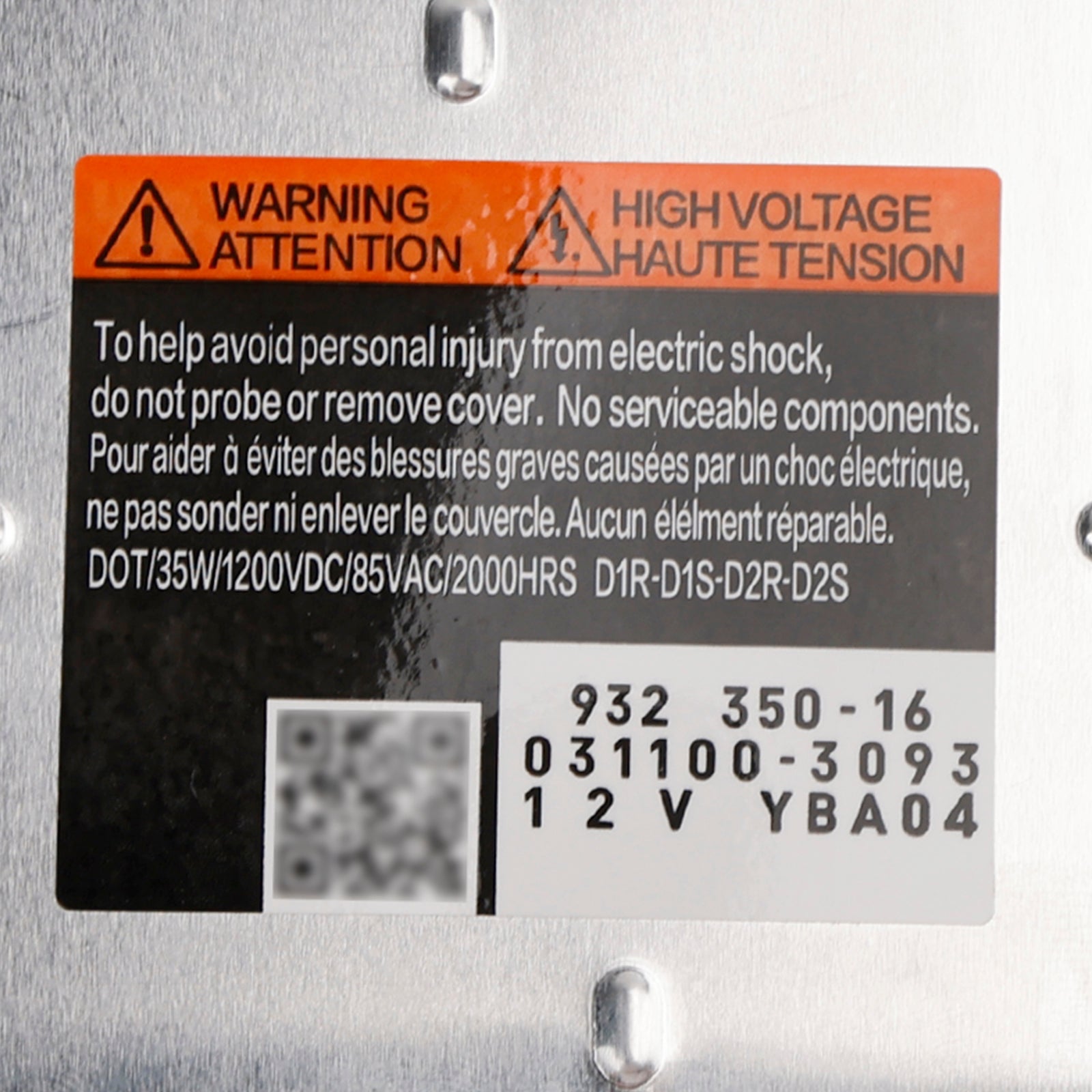 Ajovalojen sähköliitäntät Xenonissa HID Cadillac SRX 2010-2016 D1S 259068888