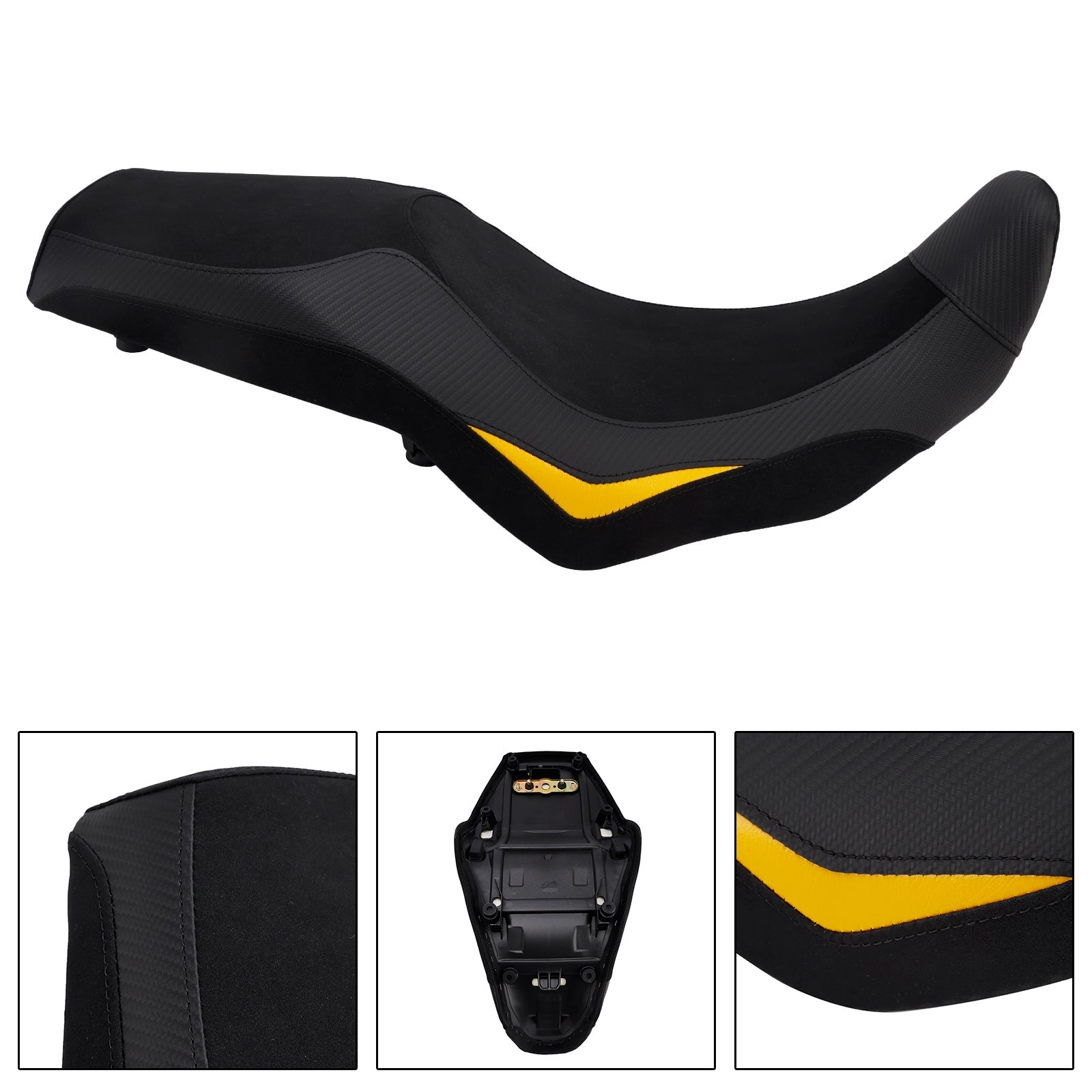 Selle passager avant/arrière pour V-Strom 800 DL800 (2024-2025) - Coussin inférieur rouge/noir