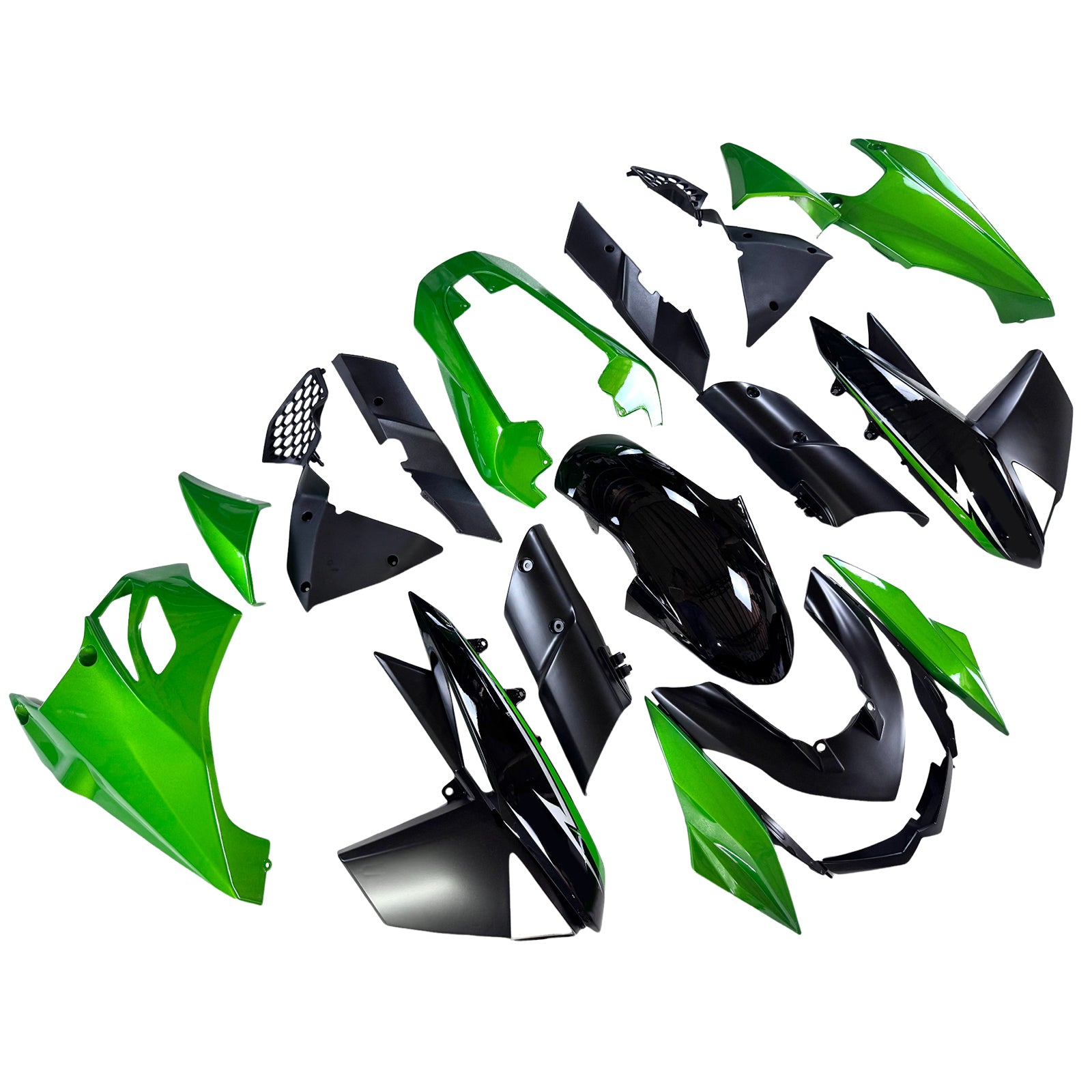 Kit de carénage en plastique ABS injecté compatible avec Kawasaki Z1000 2010-2013