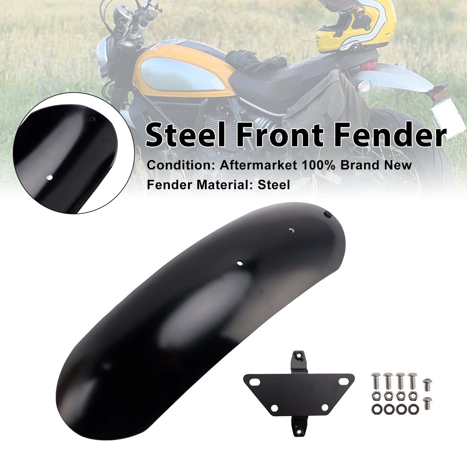 Stalen voorspatbord voor Ducati Scrambler 1100 800 2015-2025