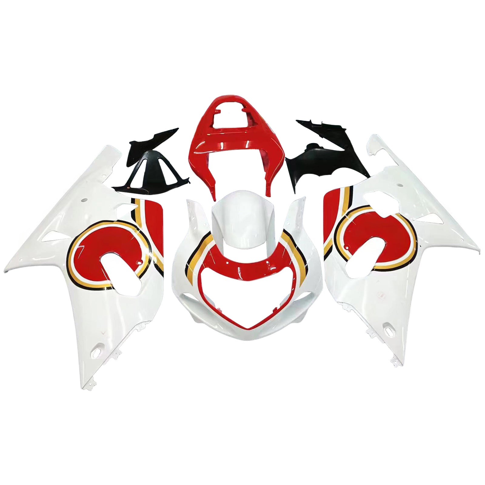 Kit de carénage par injection, carrosserie en plastique ABS, compatible avec Suzuki GSXR600 2001-2003