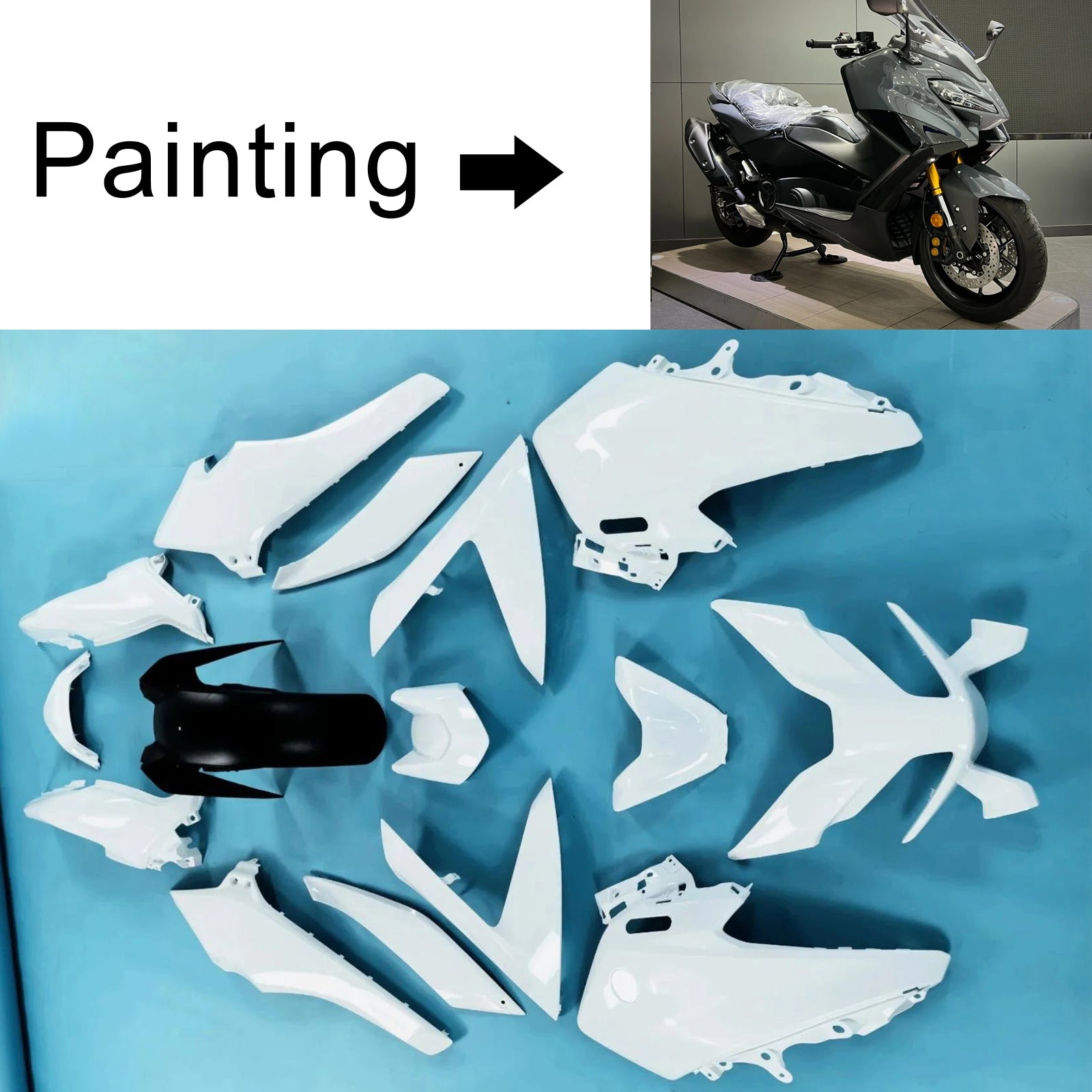 Kit de carénage injecté en plastique pour Yamaha TMAX560 2022-2024