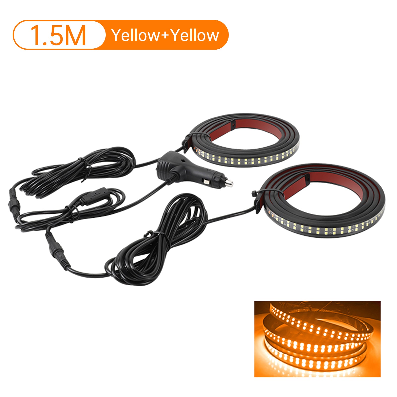 Tiras de luz LED bicolor para escalones laterales de camioneta