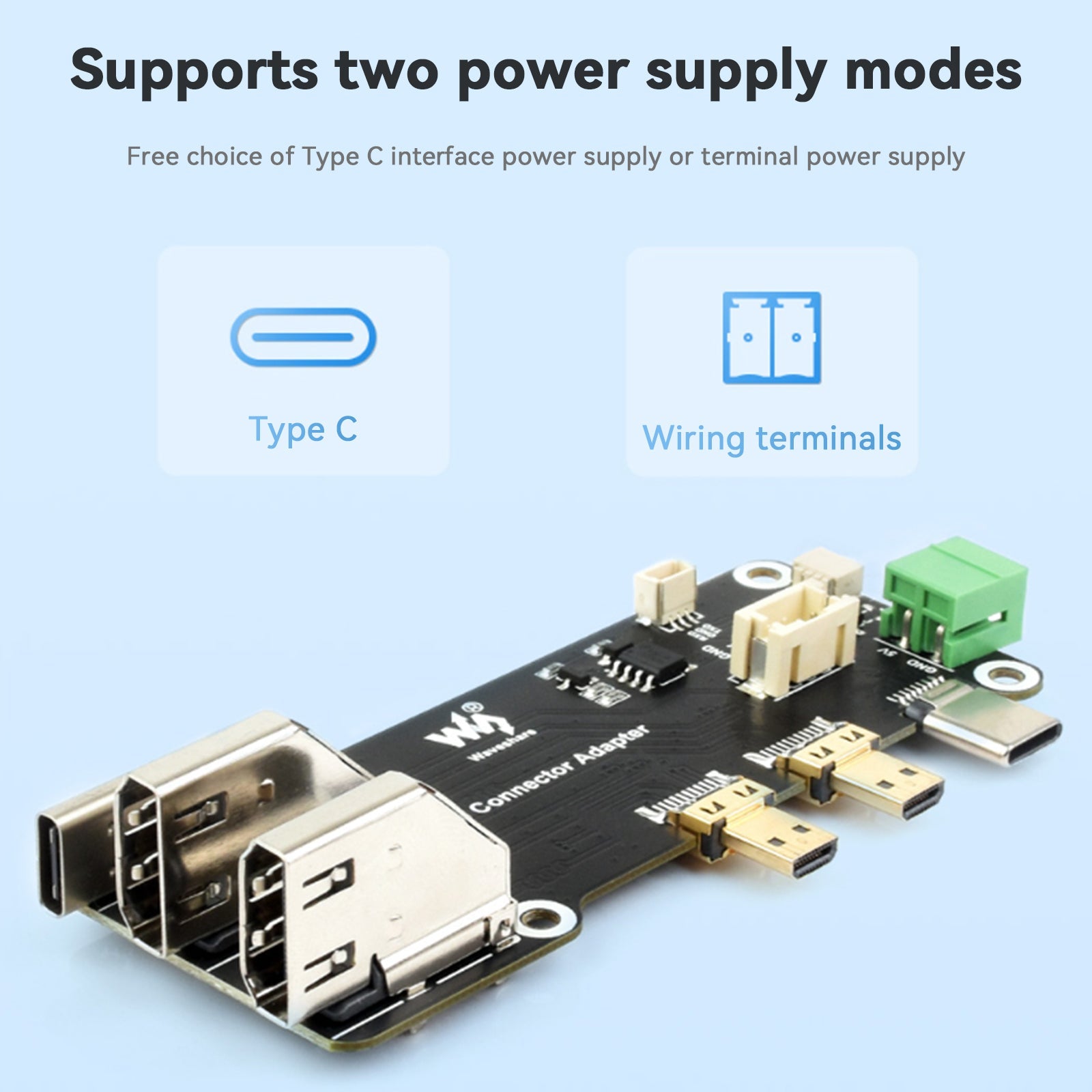 Carte d'extension multifonction Raspberry Pi avec double sortie HDMI 4K et Pi5/Pi4B