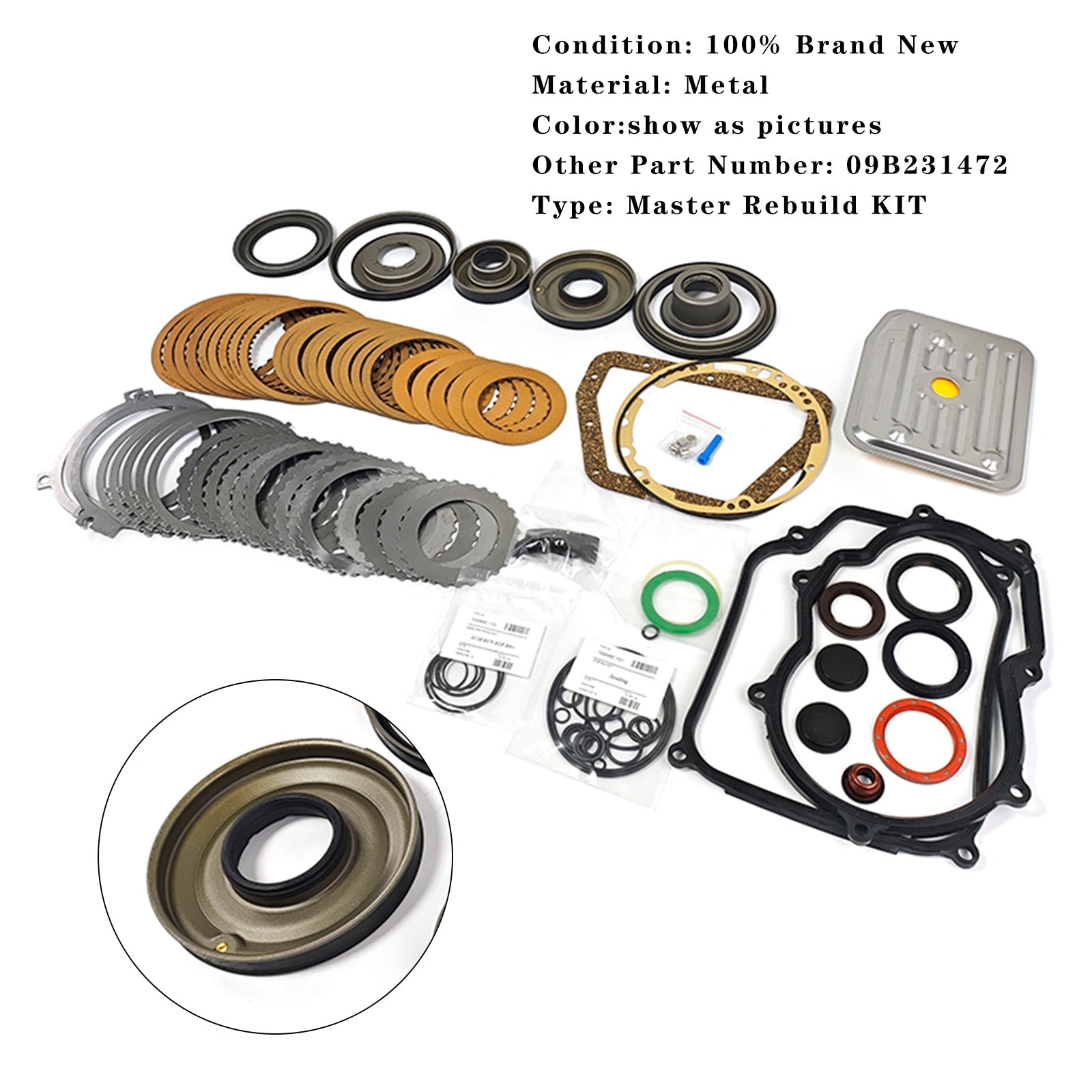 Kit de révision et de reconstruction de la transmission principale de la Volkswagen New Beetle TDI - ALH FWD 01M 2004
