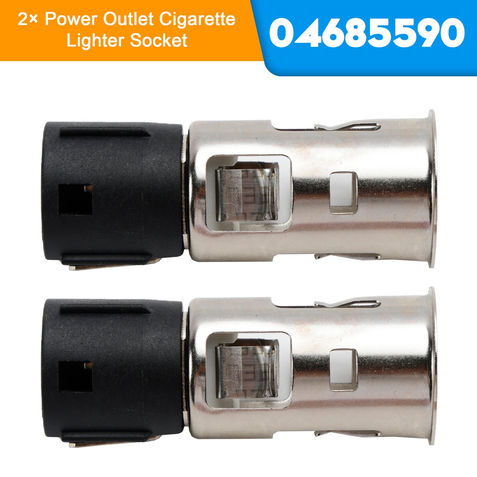 2 × Prise de courant pour allume-cigare 04685590 pour Dodge Ram