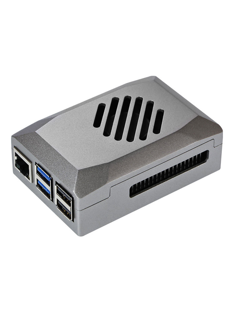 Raspberry Pi 5 Silver Shadow Shell beschermdoos ABS Materiaal Snelheidsventilator