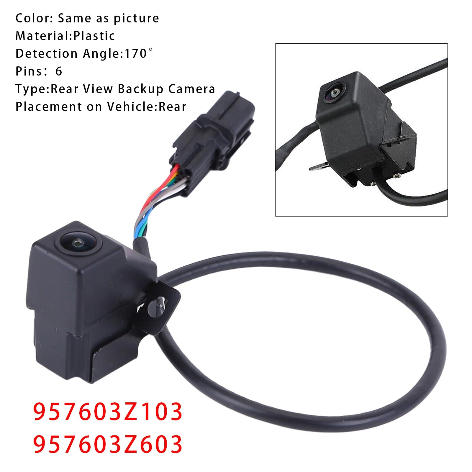 Achteruitrijcamera voor Hyundai I40 2015-2020 957603Z103 957603Z603