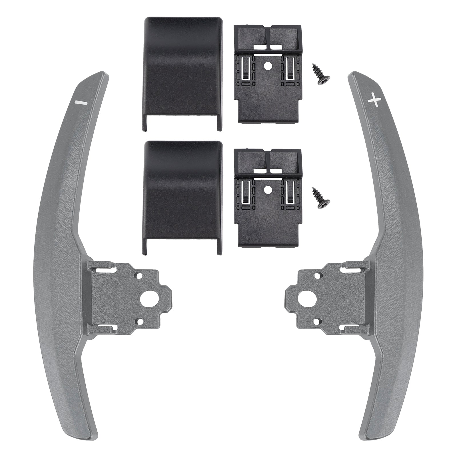 Extension de palettes de changement de vitesse pour BMW Série F F30 F31 F32 F10 X3 X5 Gris aluminium