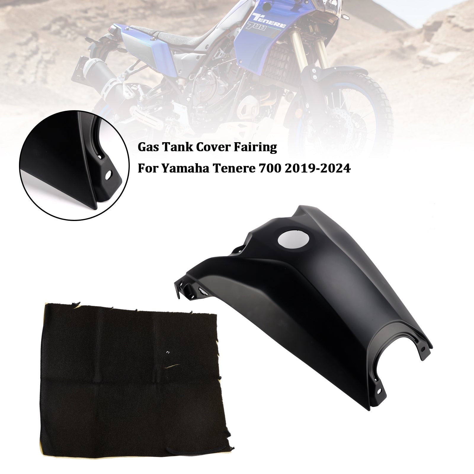 Yamaha Tenere 700 2019-2024 Brandstoftankdekselbeschermer