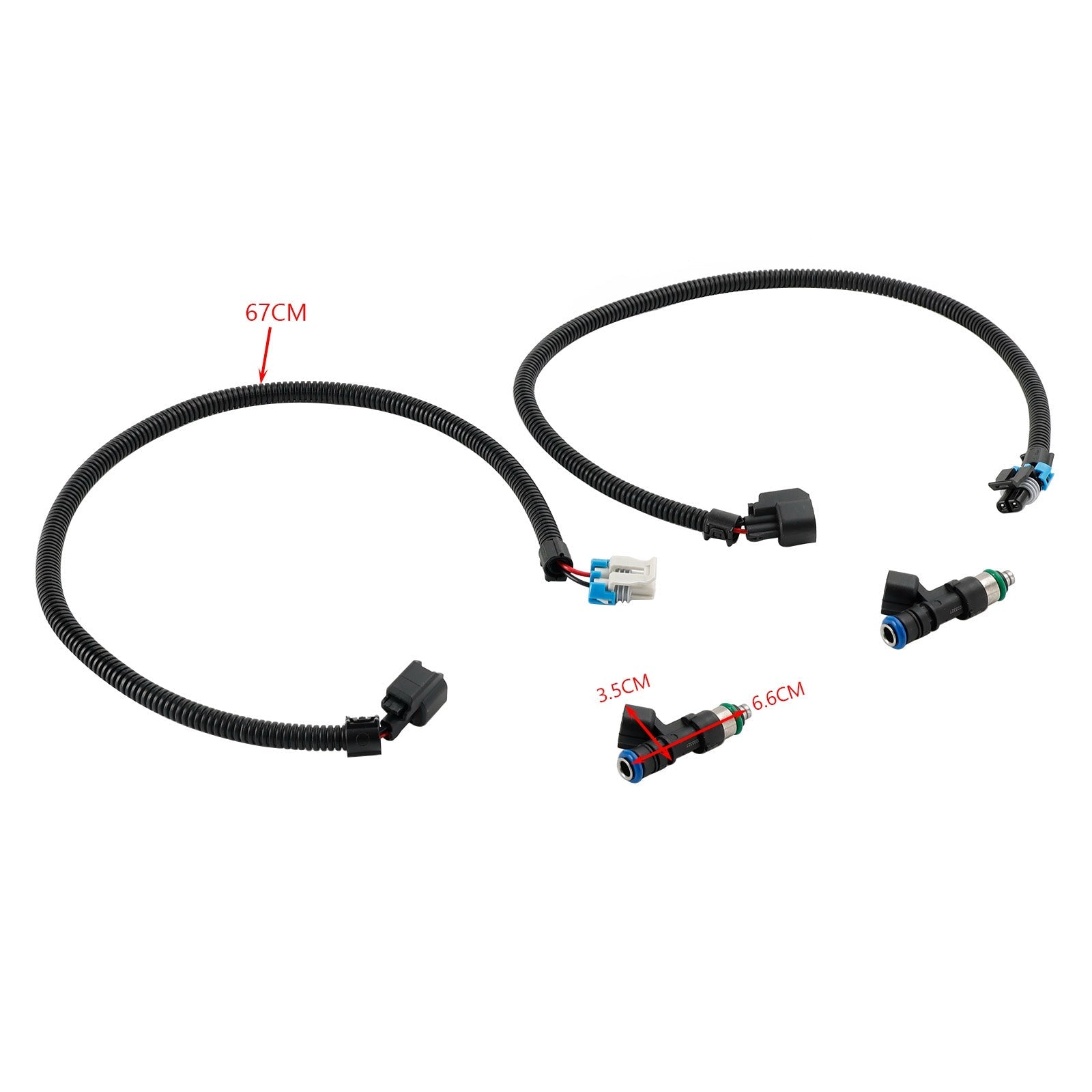 Faisceau d'injecteurs de carburant Polaris Ranger 800 2011-2014 (PAIRE) 1204318 1204319