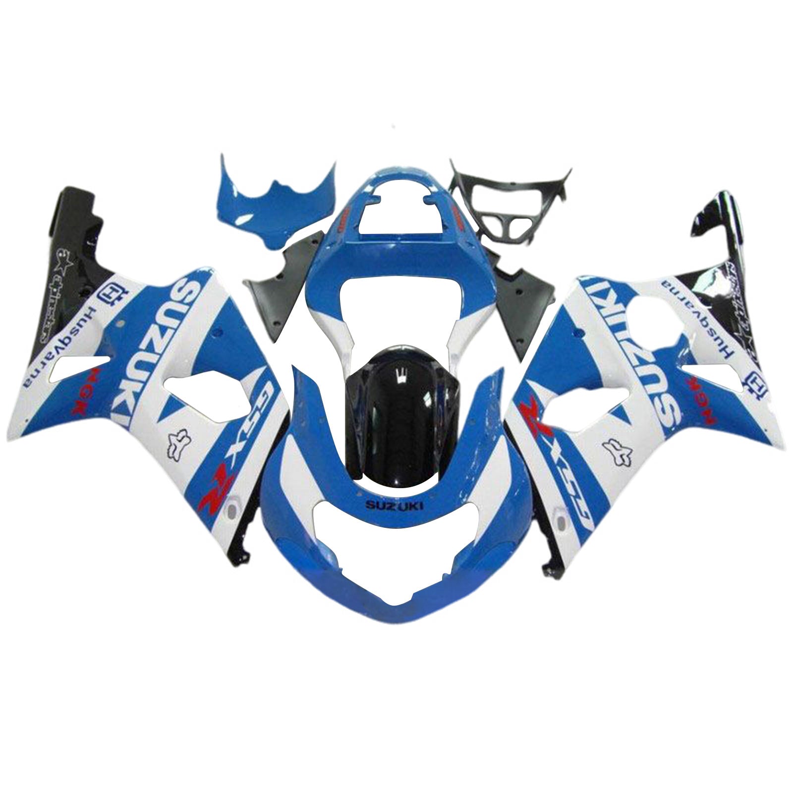 Amotopart Suzuki GSXR1000 2000-2002 K1 K2 Kit carenatura carrozzeria in plastica ABS