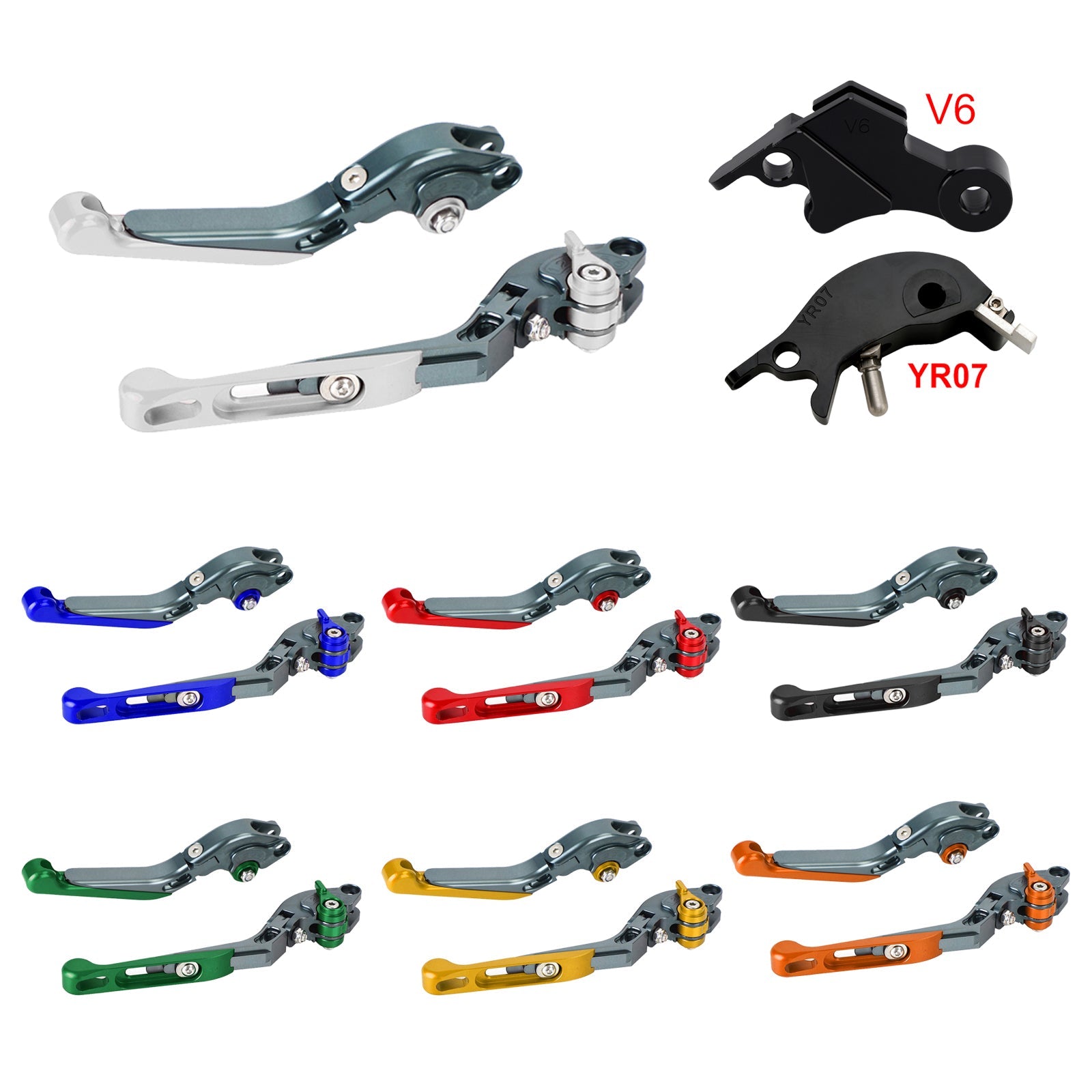 Levier de frein et d'embrayage réglable compatible avec YAMAHA XSR900 XSR900GP MT-09 2024-2025
