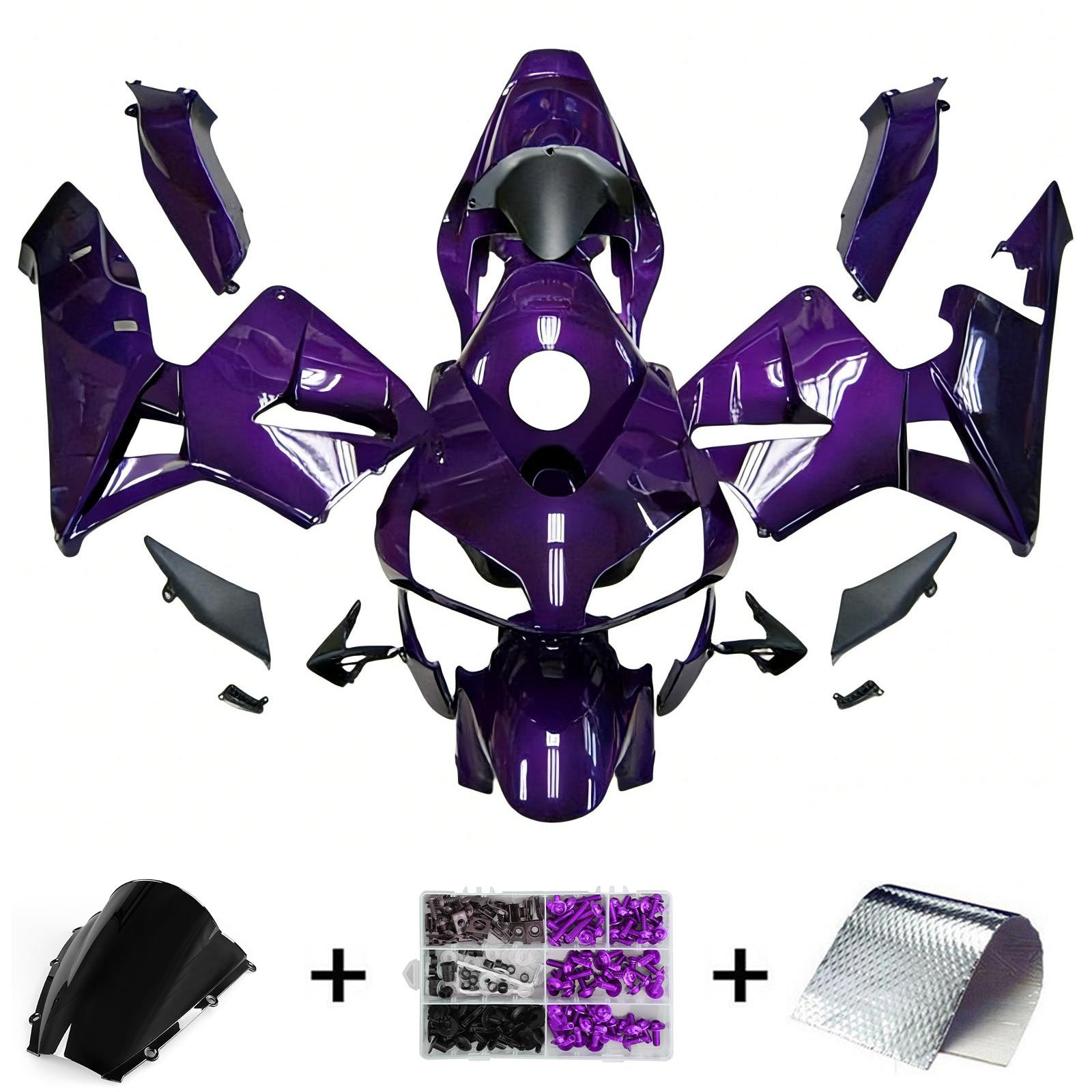 Kit de carénage par injection, carrosserie en plastique ABS pour Honda CBR600RR 2003-2004 F5