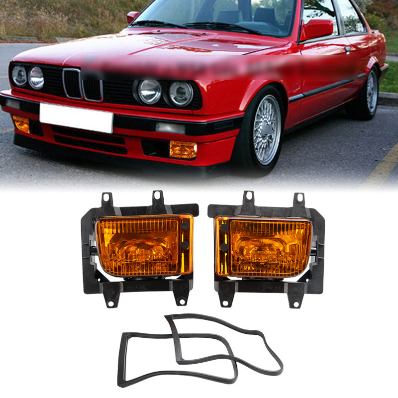 Avant Pare-Choc Feux brouillards Lentille Kit Pour 85-93 BMW E30 3-Series Sedan