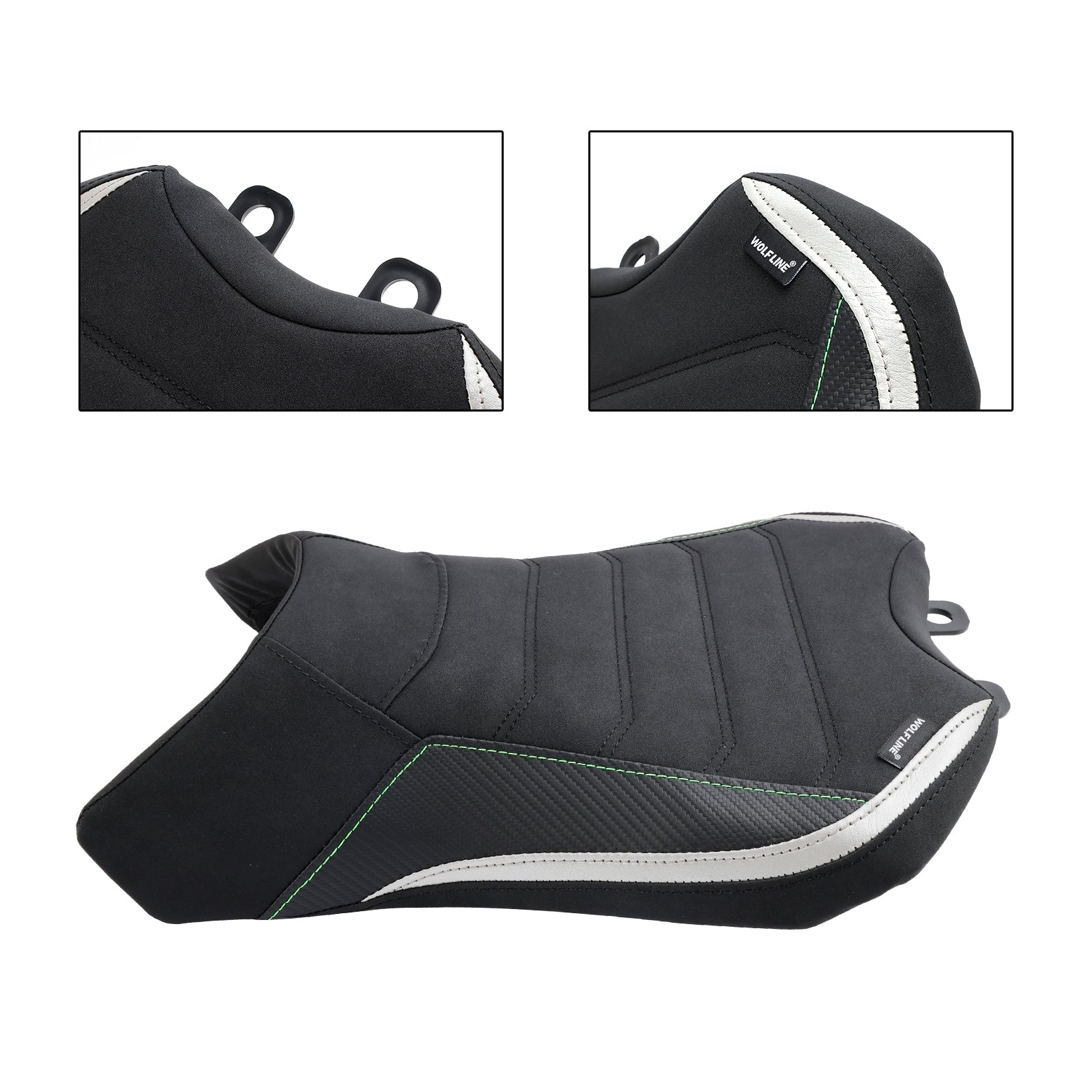 Coussin de siège conducteur avant Raider 2022-2023 en polyuréthane noir pour Kawasaki Ninja 1000SX