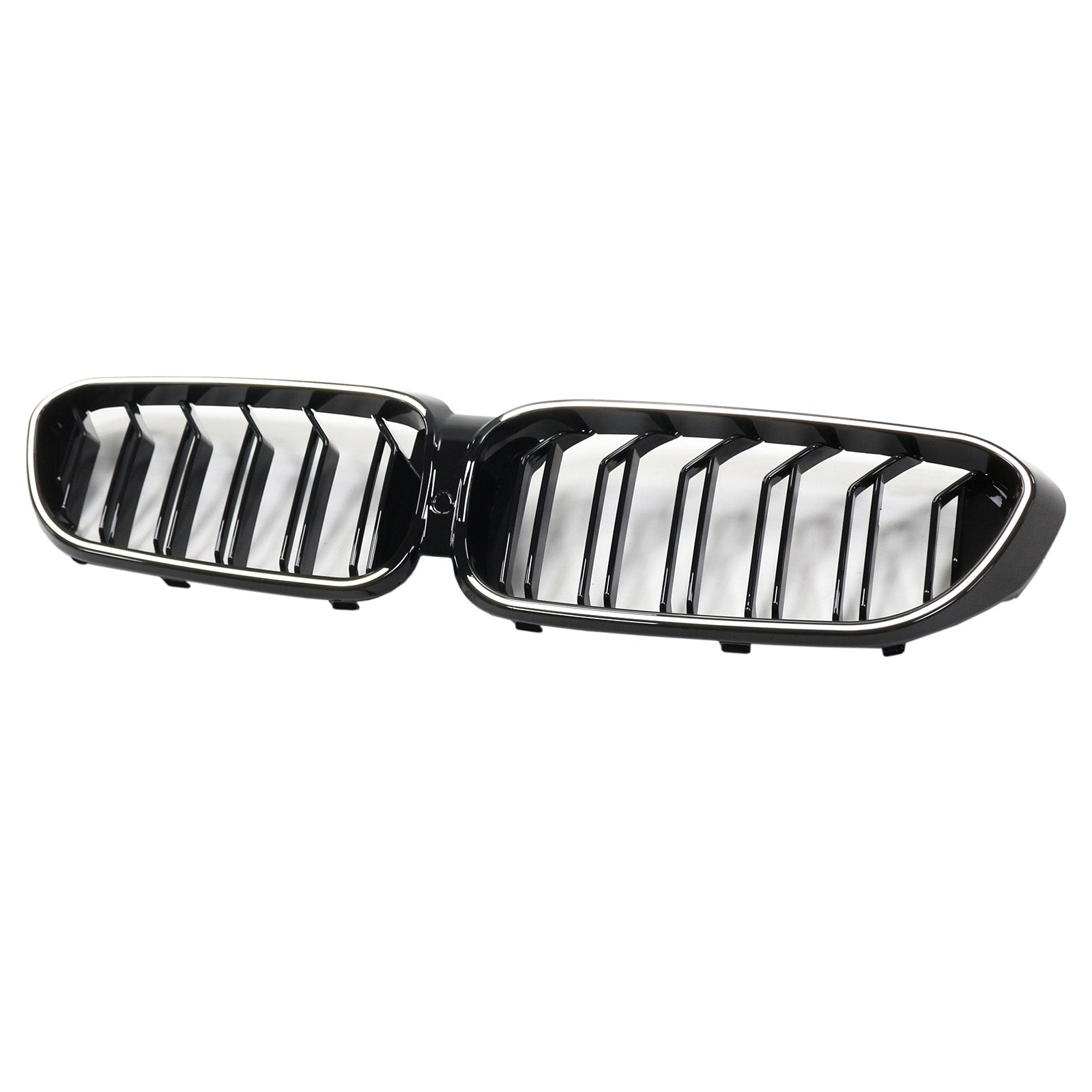 Calandre avant à double lamelles pour BMW Série 5 G30 G31 2017-2020, noir brillant