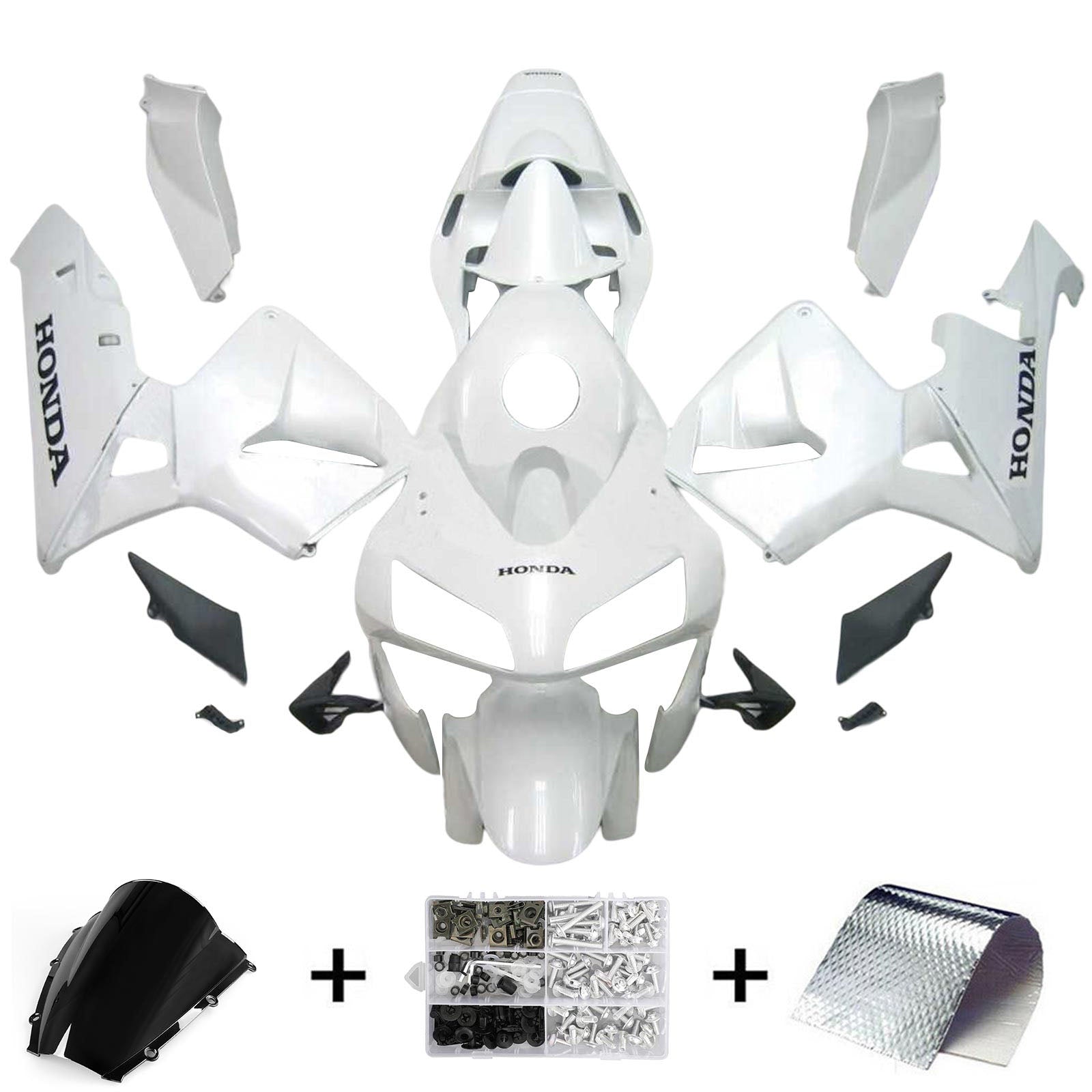 ABS Plastic Kairing Kit voor Honda CBR600R 2003-2004 F5