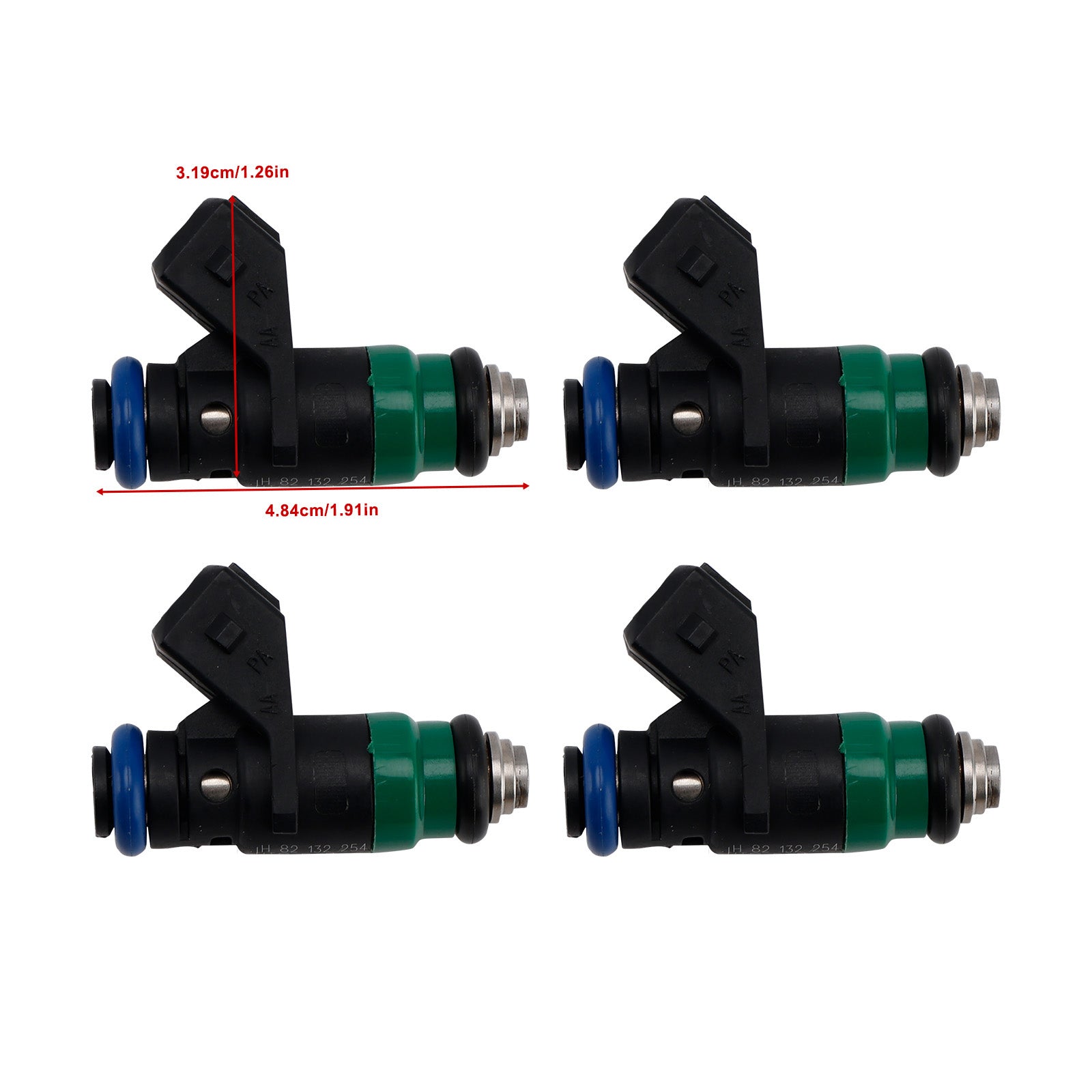 4 Inyectores de Combustible para Dacia Renault Clio II 1.4 16V 1.6 16V H82132254