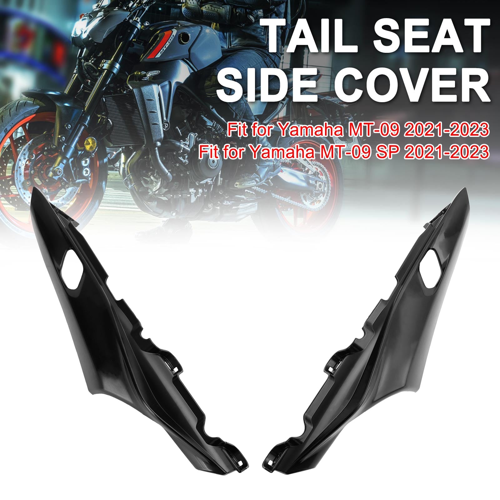 Carénage de couverture latérale de siège arrière non peint pour Yamaha MT-09 / MT-09 SP 2021-2023