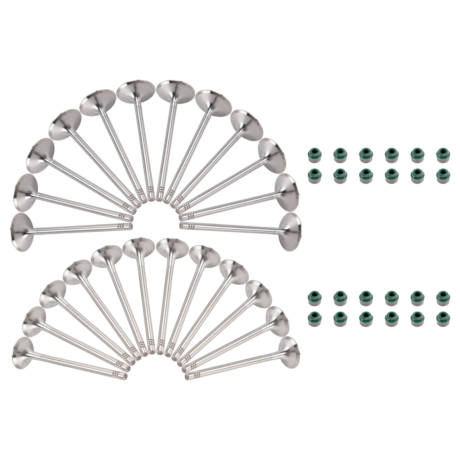 Kit valvola di scarico aspirazione 24 pezzi 06E109601E per Audi A4 A5 A6 A7 A8 Q5 Q7 3.0T
