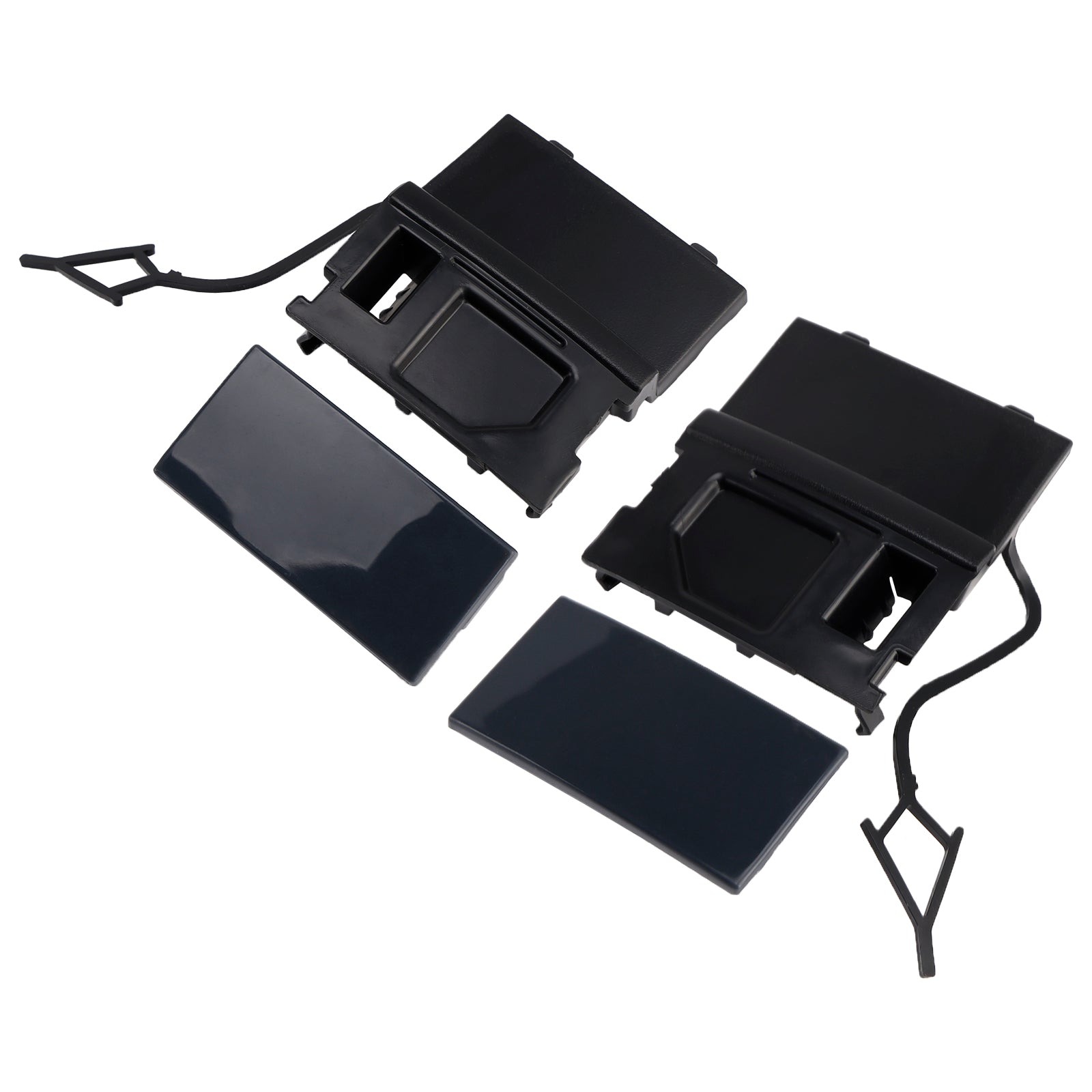 Par pokrovov za ušesce za vlečno kljuko sprednjega odbijača avtomobila za VW Touarge 2014-2018