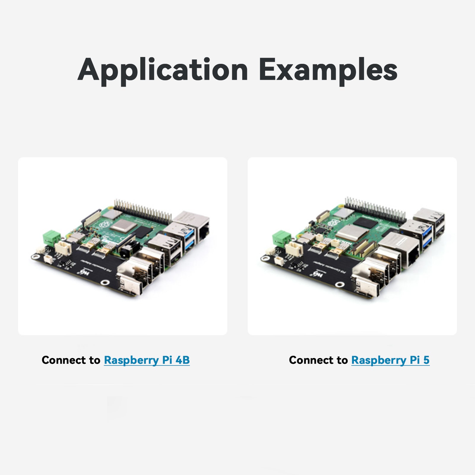 Carte d'extension multifonction Raspberry Pi avec double sortie HDMI 4K et Pi5/Pi4B