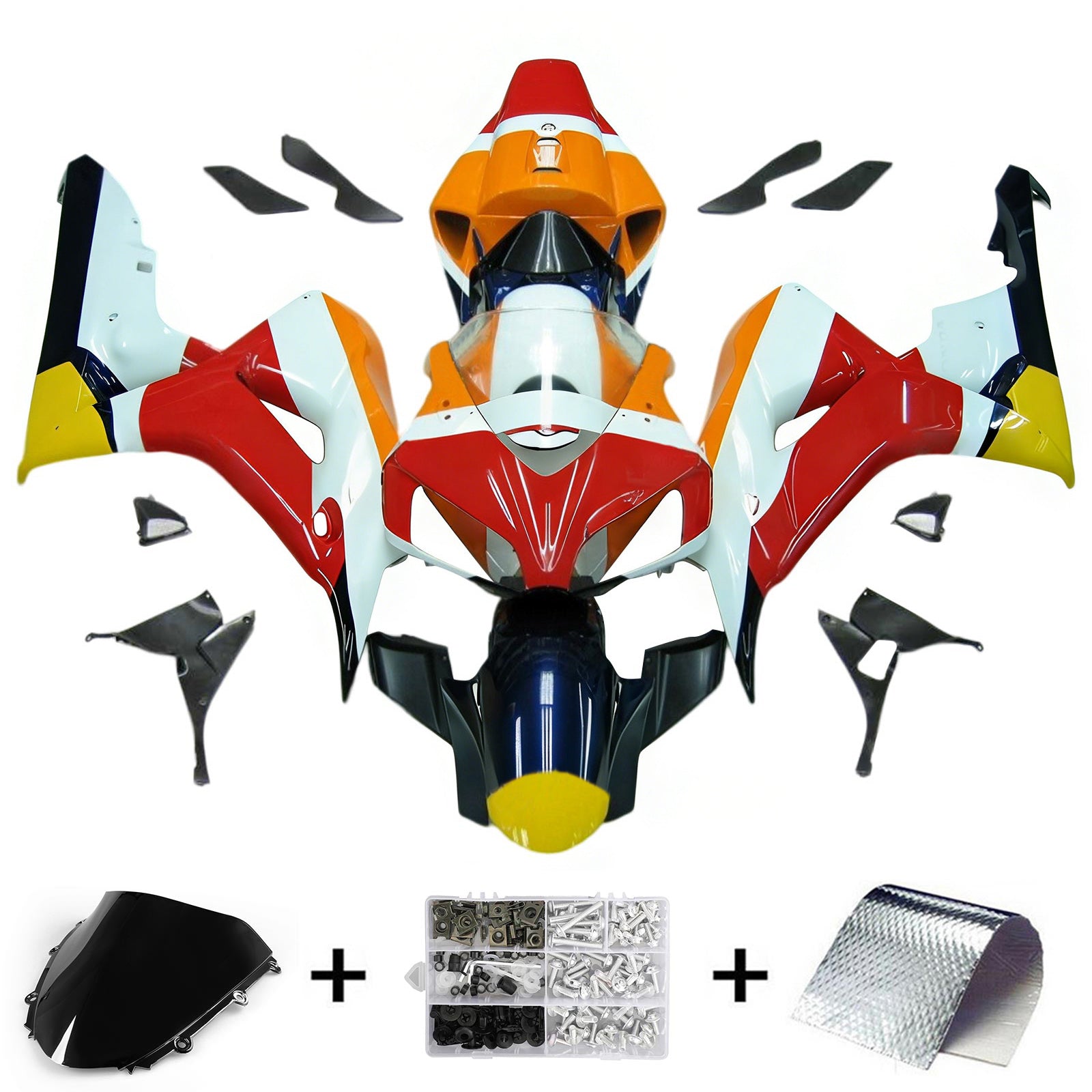 Kit de carénage injecté en plastique ABS pour Honda CBR1000RR 2006-2007