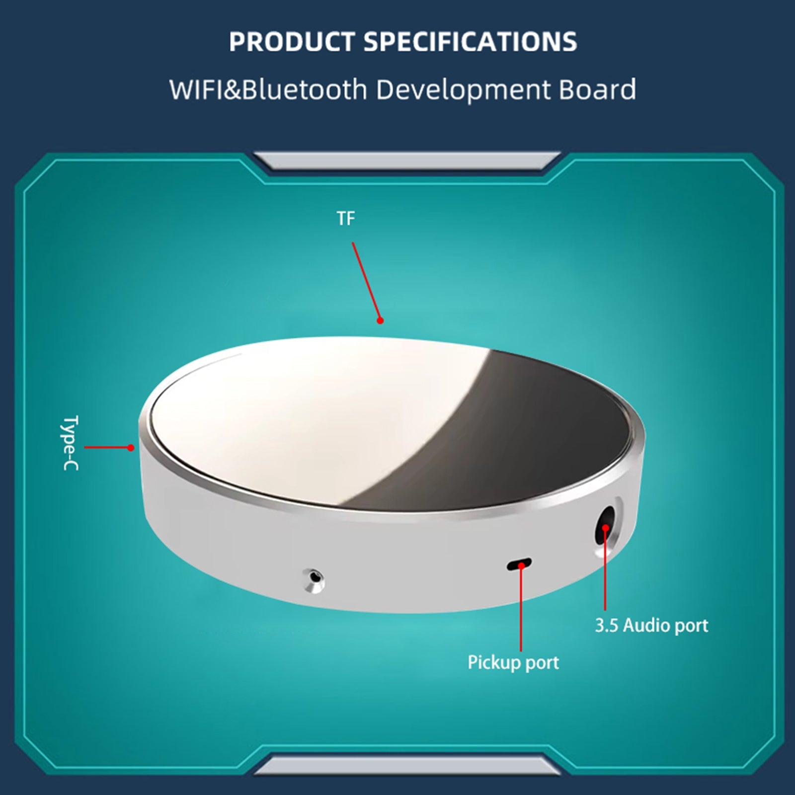 ESP32 ontwikkelbord 1,8 inch intelligent capacitief touchscreen Audiospectrum