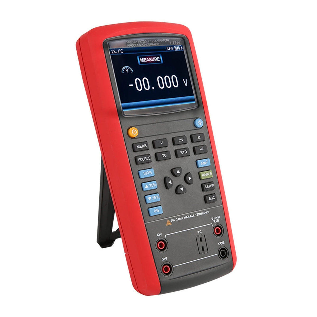 UT714 multifunctionele tester, temperatuur- en proceskalibrator, thermokoppel