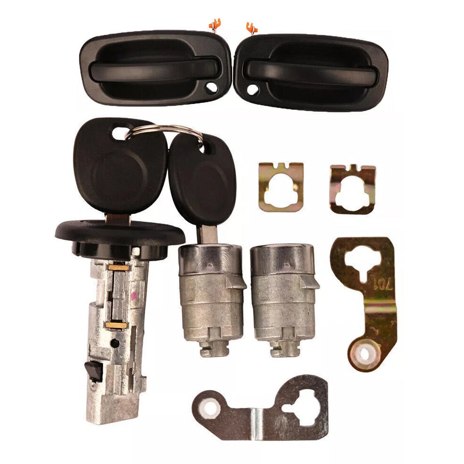 Oven ulkokahva, 2 oven lukkoa ja 2 avainta samat GM Chevylle 2001-2006