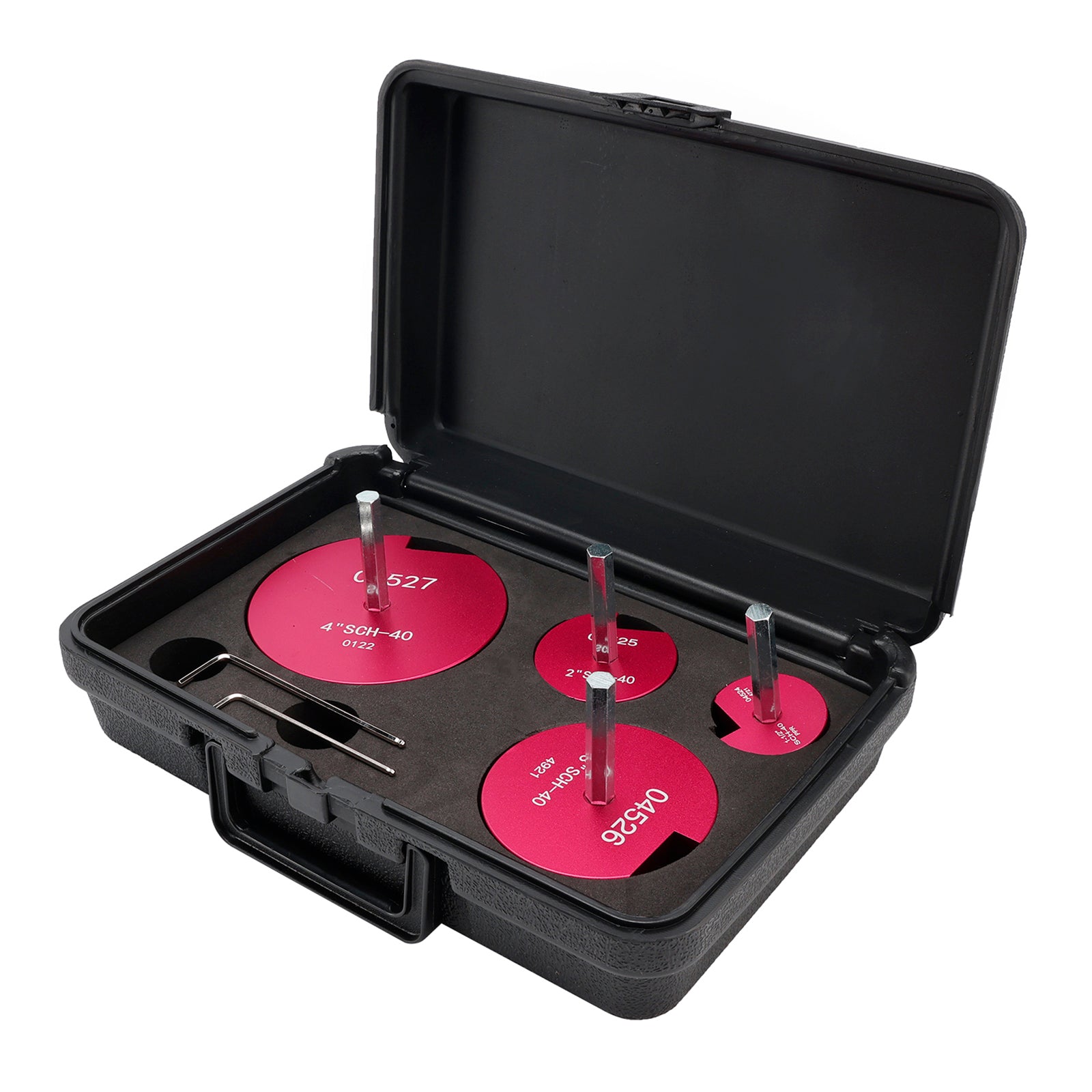 Kit de Alésoirs pour Tuyaux PVC 4 Pièces - Outil de Réparation d'Emboîtures SCH pour Perceuses 1/2"