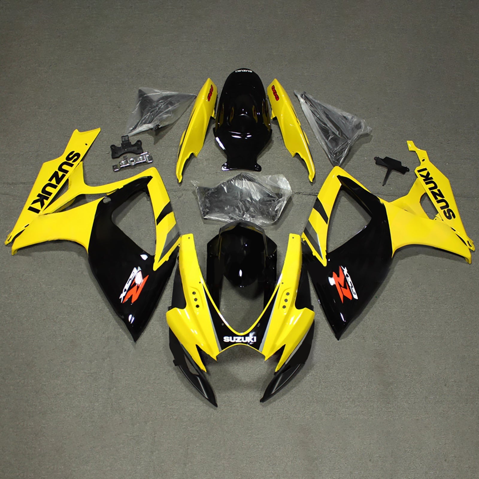 Kit de carénage injecté en plastique ABS pour Suzuki GSXR 600/750 2006-2007 K6