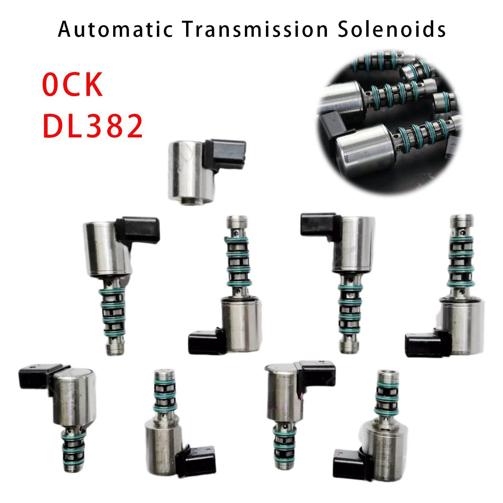 Kit de 9 solénoïdes de transmission automatique 0CK 0CL 0CJ DL382 pour Audi Q5 A5 A6 A7