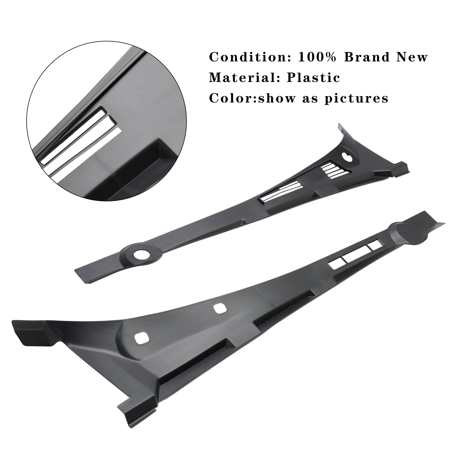 1992-1995 BMW 325i Cubierta del parabrisas izquierda + derecha 51711960843 44