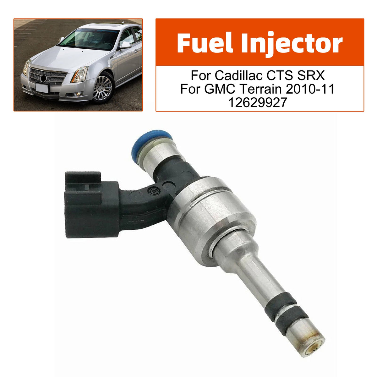 1x inyector de combustible para Cadillac CTS SRX y GMC Terrain 2010-11 12629927