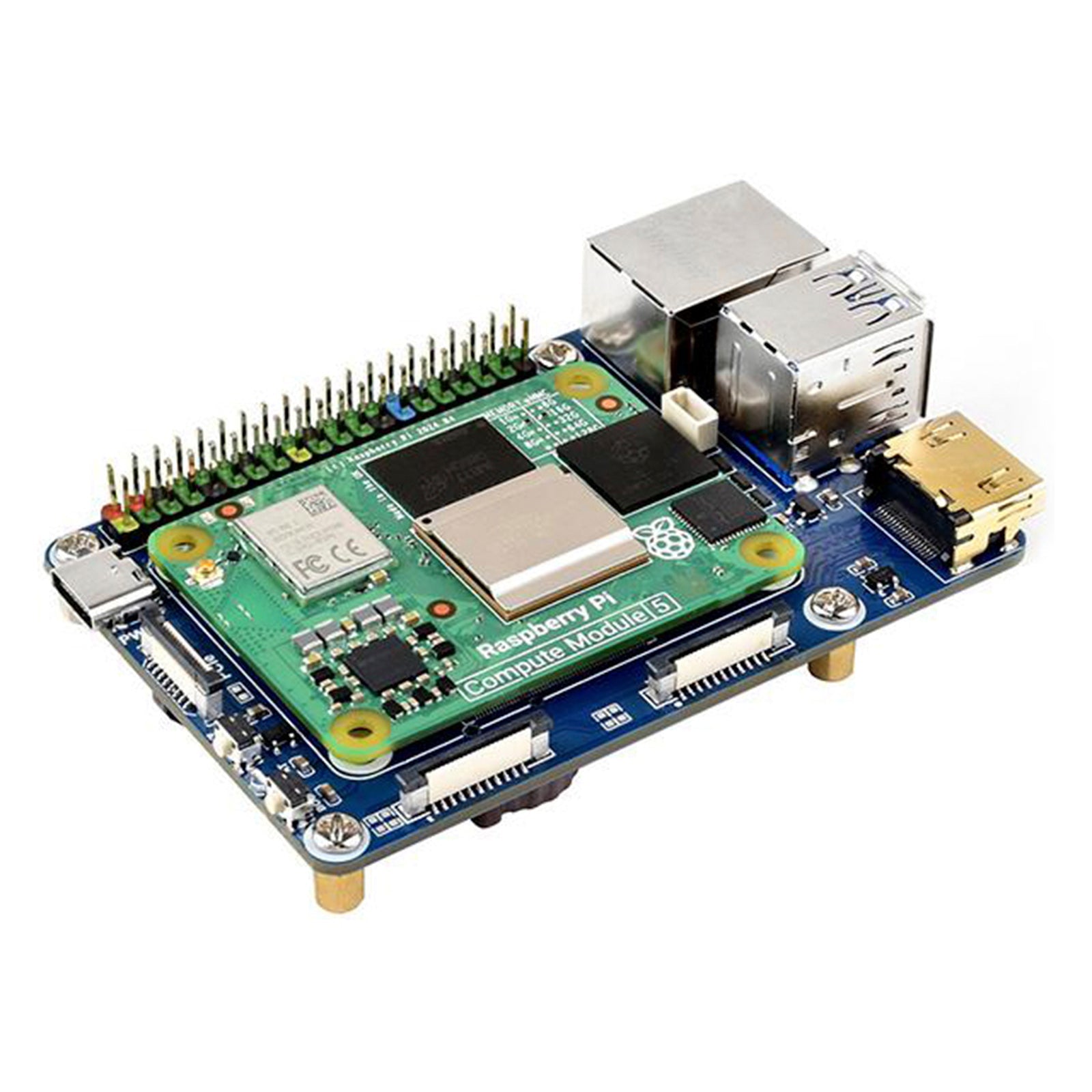 Carte d'extension Raspberry Pi Compute Module 5 ; carte principale du module de calcul CM5