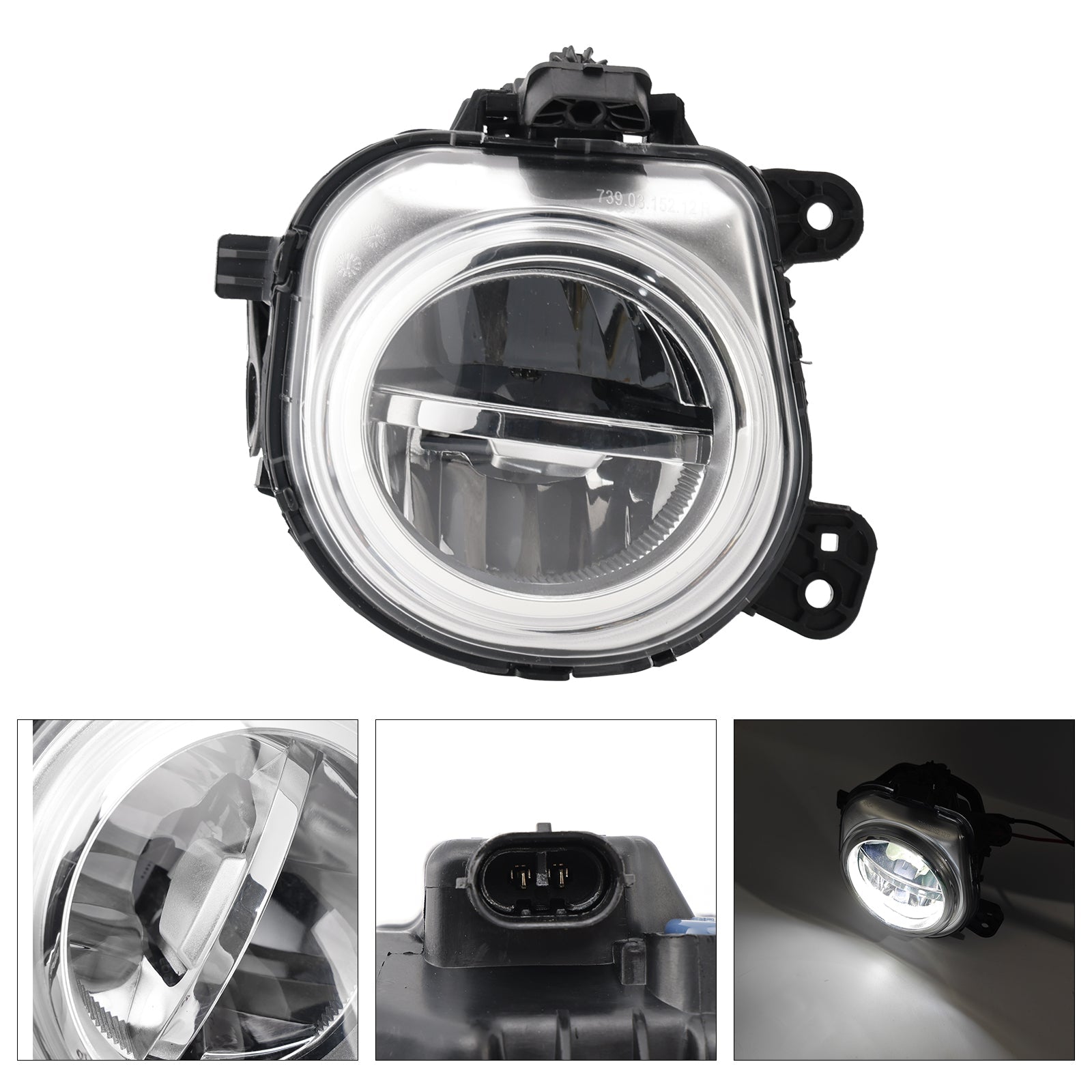 1 Fire Fog Light przed prawą do LED dla BMW X3 F25 X4 F26 X5 F15 X6 F16 63177317252