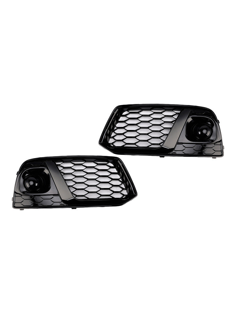 Grille de protection des phares antibrouillard avant en nid d'abeille noire pour Audi Q5 SQ5 2018 2019