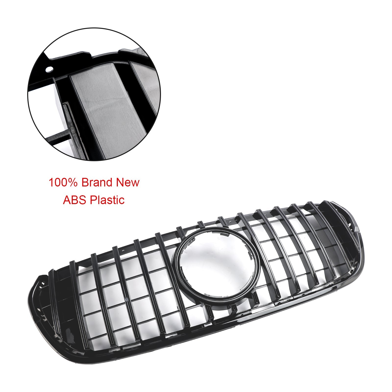 Grille de pare-chocs avant noire pour Mercedes Benz Classe X X470 2017-2019