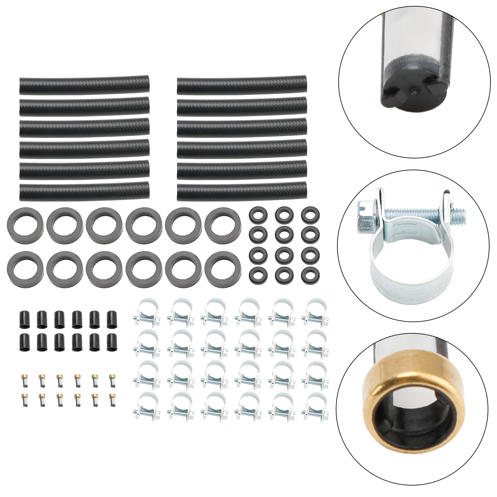 Kit de reparación del inyector de combustible de 12 piezas para V12 XJS 1981-1991 para Jaguar y Porsche