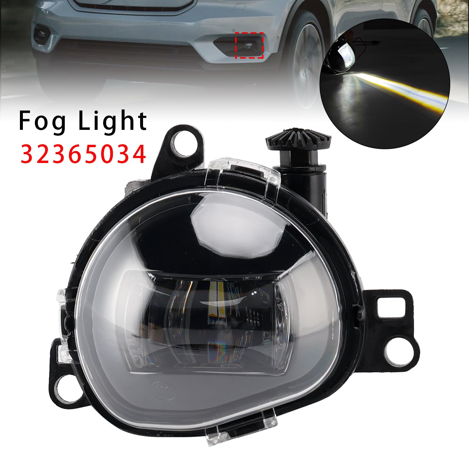 Feu antibrouillard avant gauche pour Volvo C40 S90 V90 XC40 2017-2024 32365034