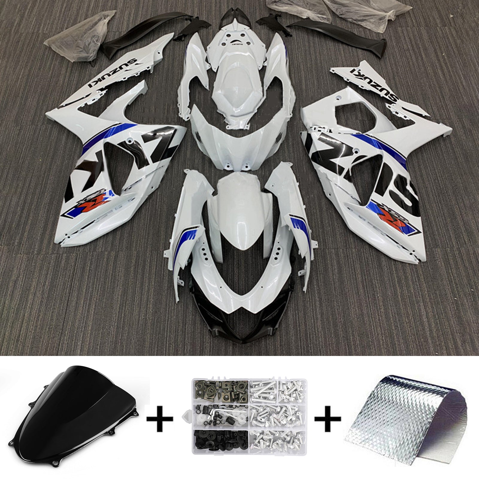 Amotopart Suzuki GSXR1000 2009-2016 K9 Kit carenatura carrozzeria in plastica ABS