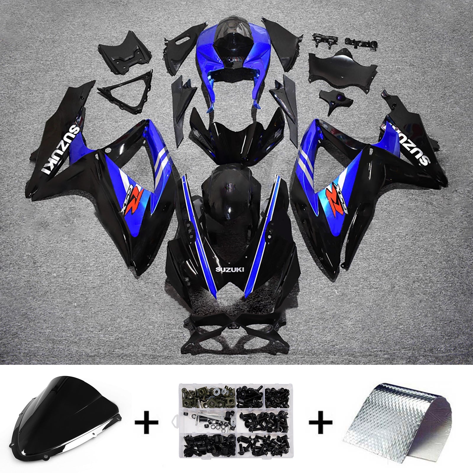 Kit de carénage injecté en plastique ABS pour Suzuki GSXR 600/750 2008-2010 K8